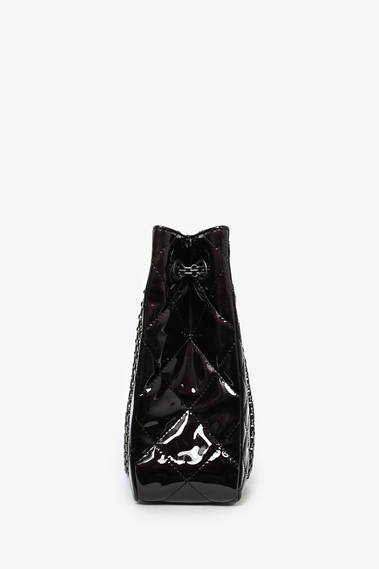 Chanel™ 2011/12 Dark Purple Patent Quilted Leather 2.55 Reissue Tote Bag