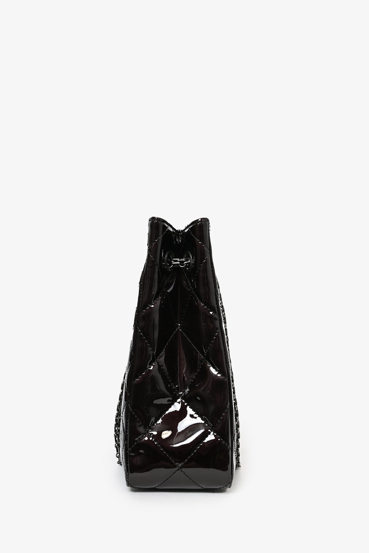 Chanel™ 2011/12 Dark Purple Patent Quilted Leather 2.55 Reissue Tote Bag