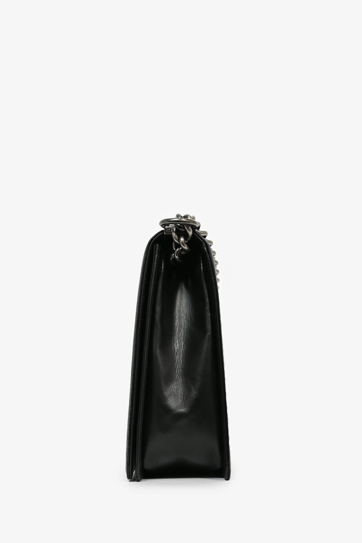 Chanel™ Black Calfskin Leather Large Boy Bag