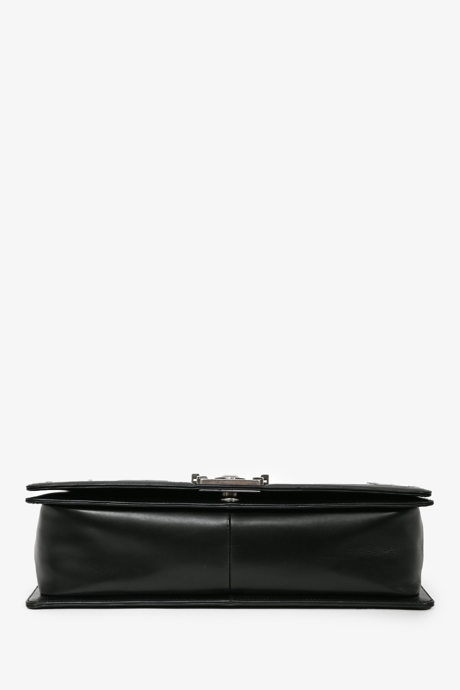 Chanel™ Black Calfskin Leather Large Boy Bag