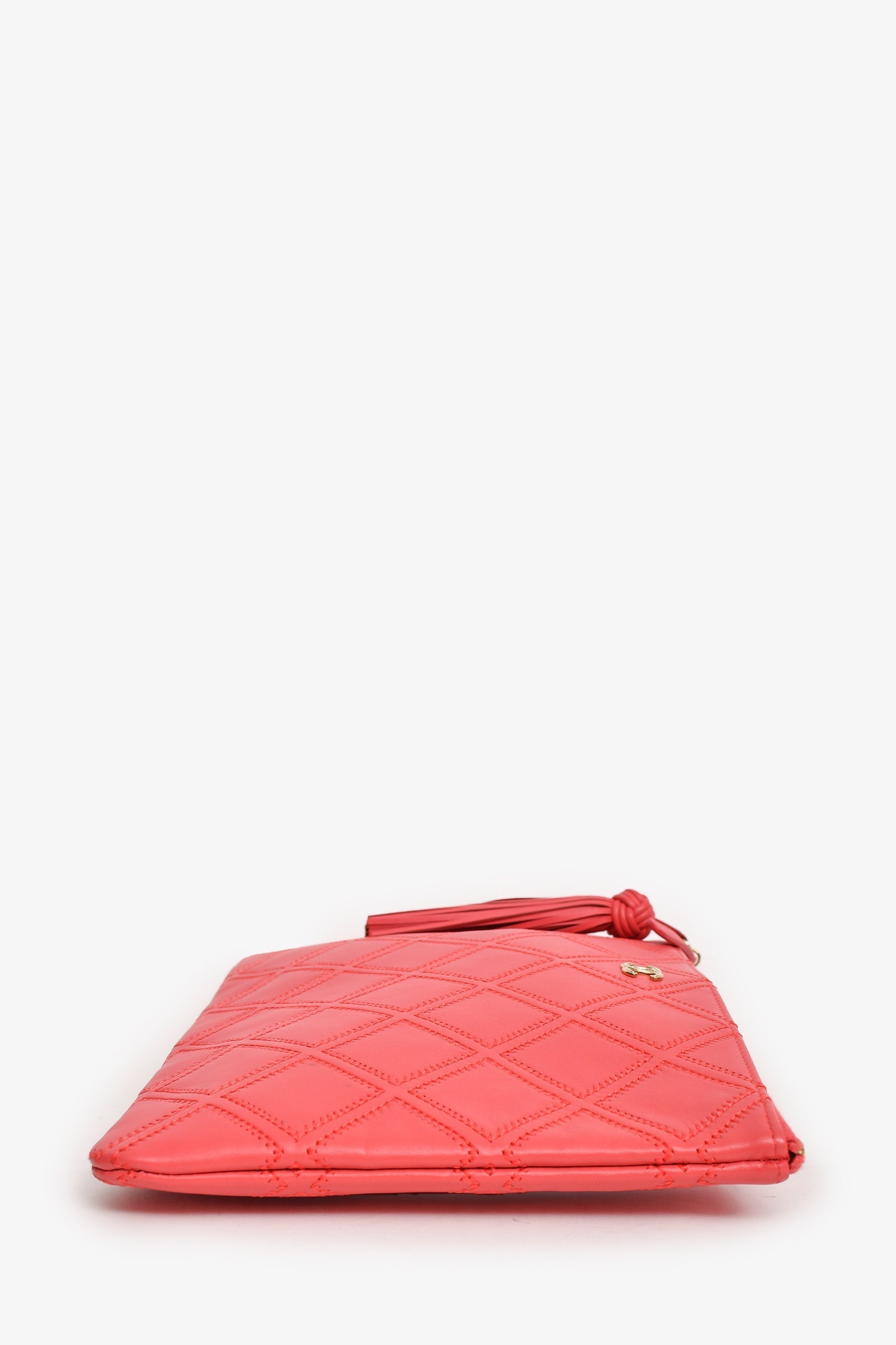 Chanel™ 2017 Pink Quilted CC Zip Pouch
