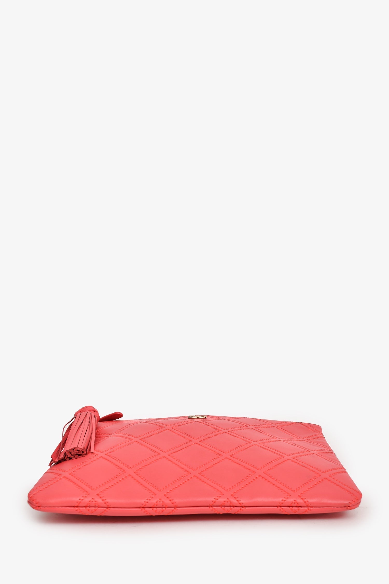 Chanel™ 2017 Pink Quilted CC Zip Pouch