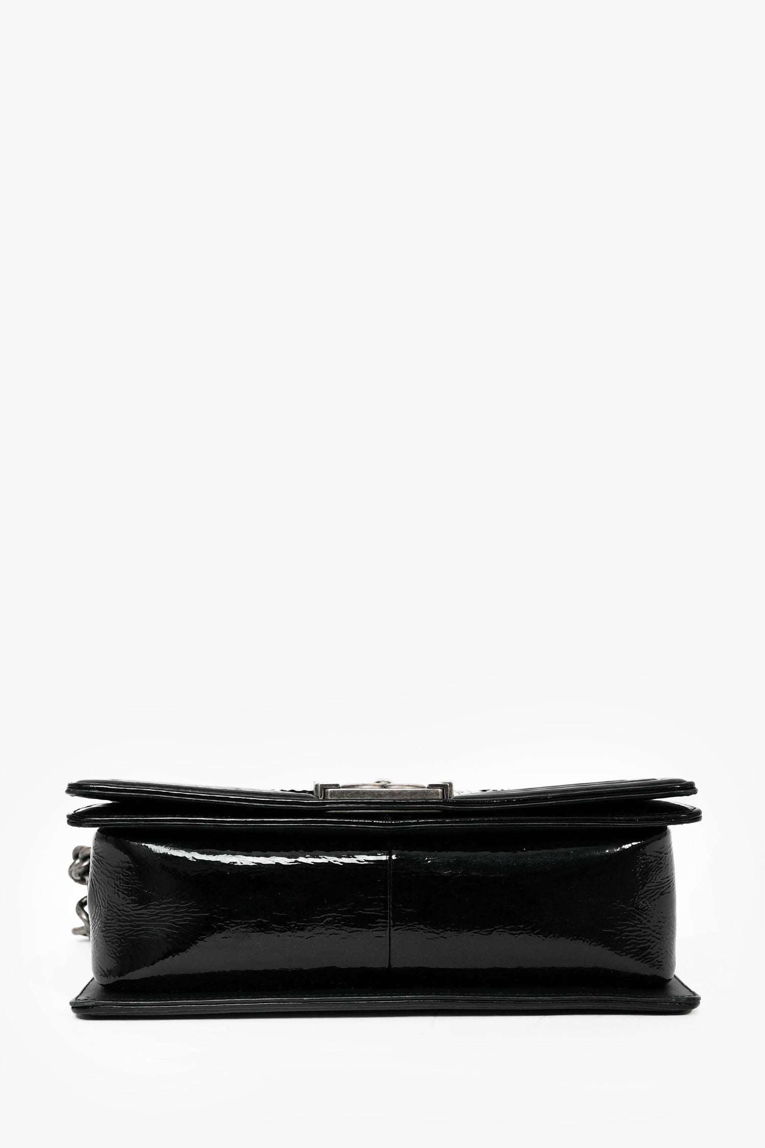 Chanel™ 2014-15 Black/Grey Python Medium Boy Bag
