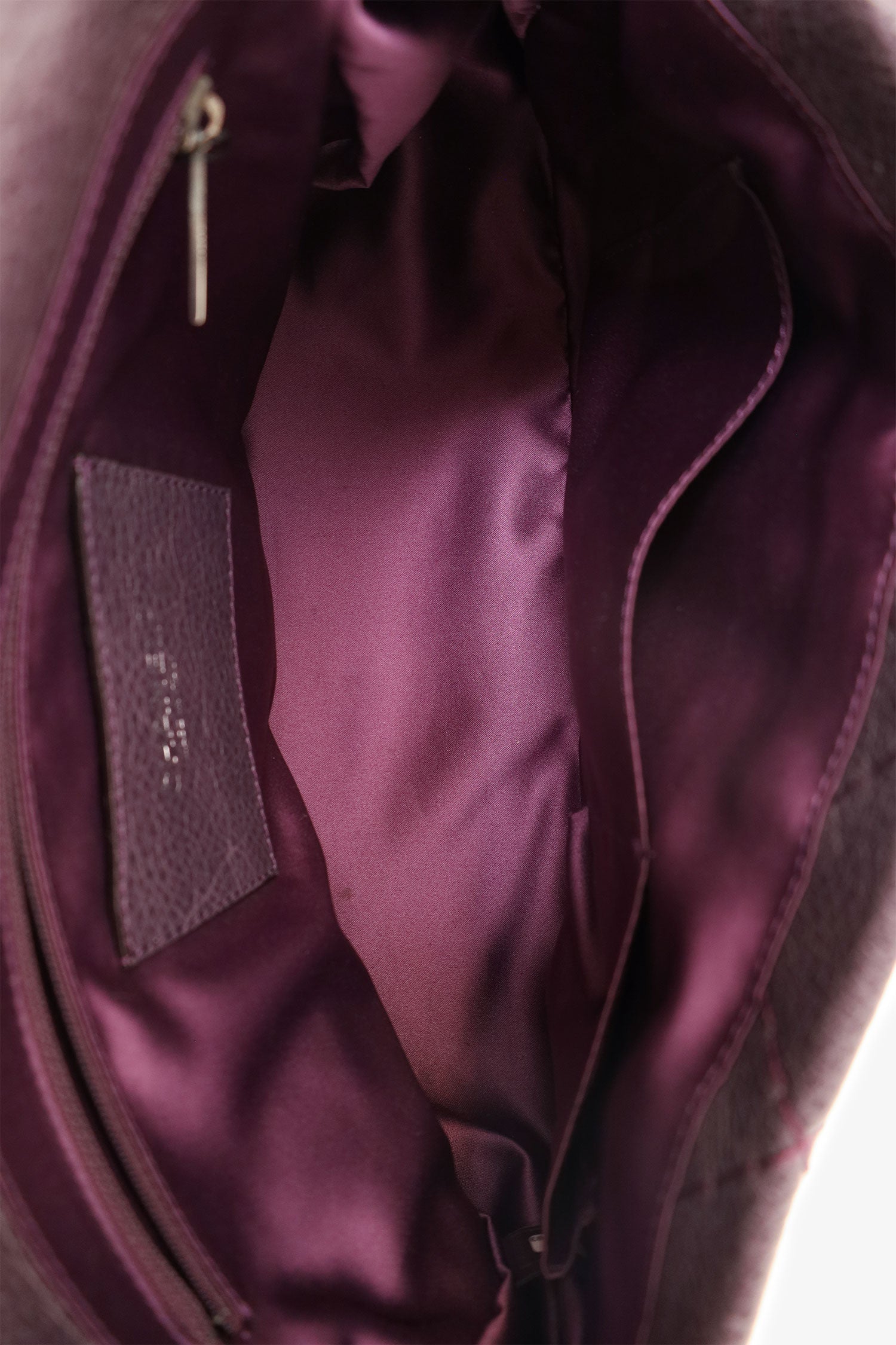Chanel™ 2009-10 Purple Glazed Calfskin Stitched On The Road Flap Bag