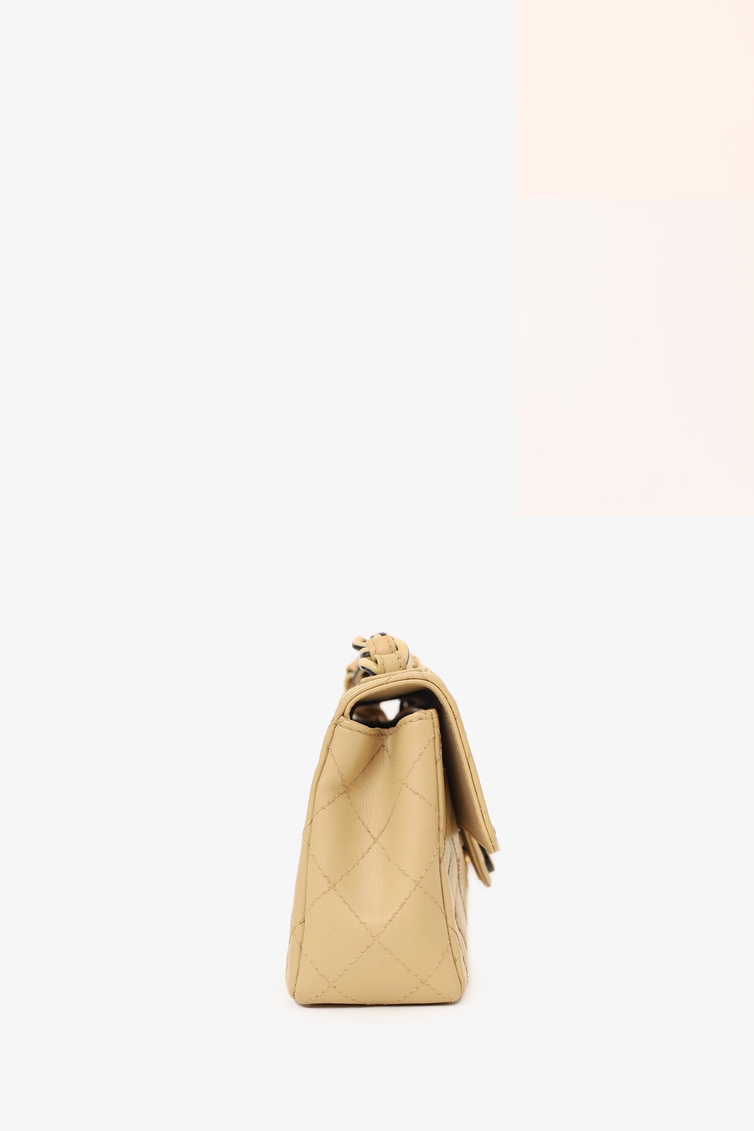 Chanel™ 2000-2002 Cream Quilted Lambskin Mini Flap Bag