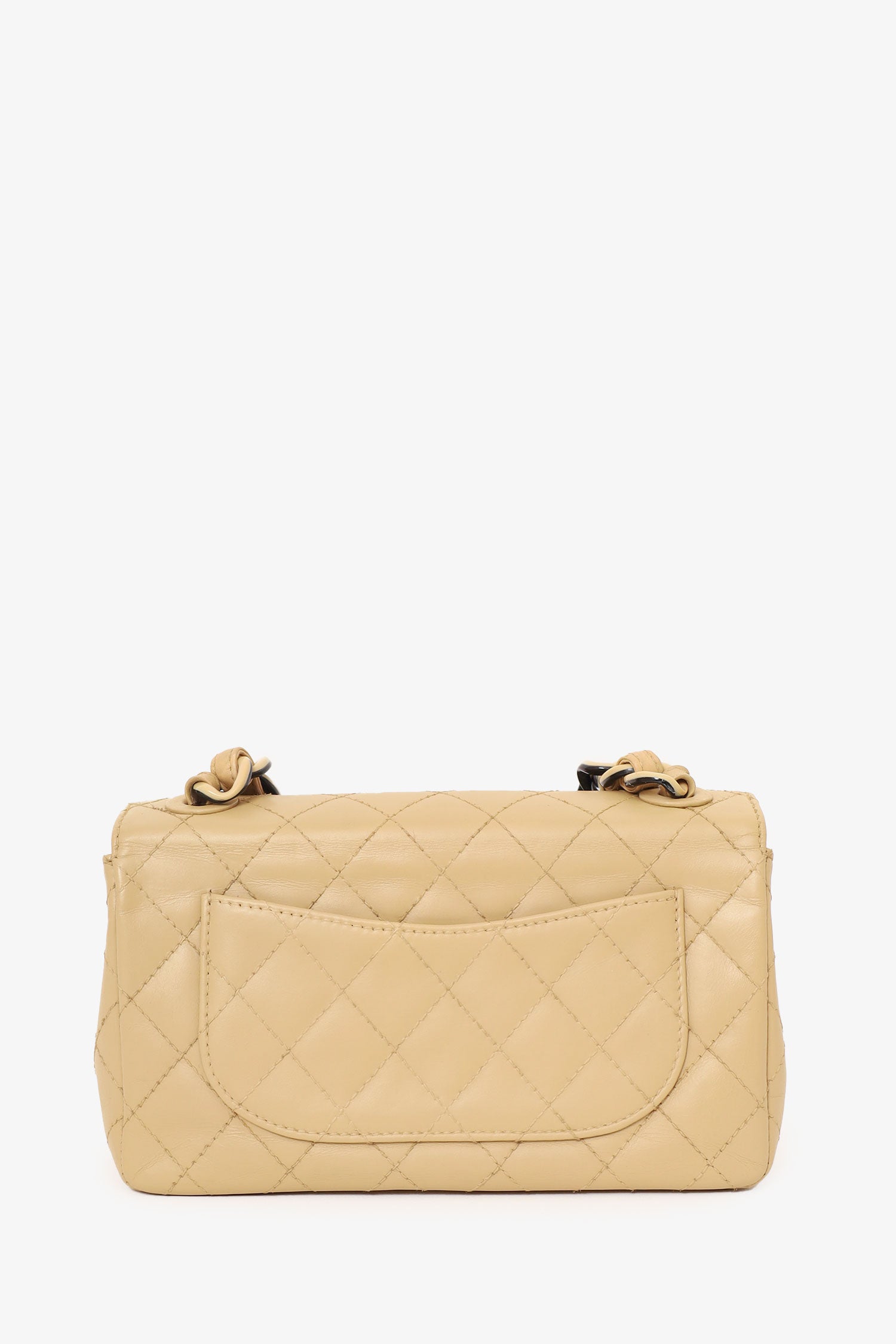 Chanel™ 2000-2002 Cream Quilted Lambskin Mini Flap Bag