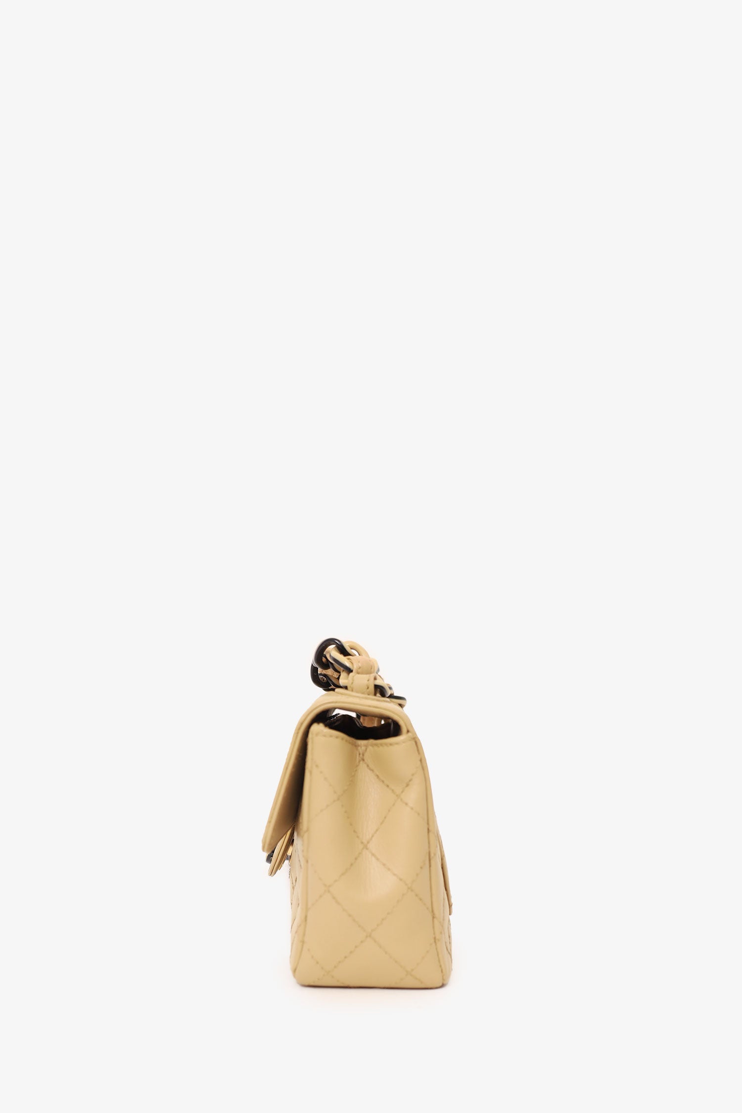 Chanel™ 2000-2002 Cream Quilted Lambskin Mini Flap Bag