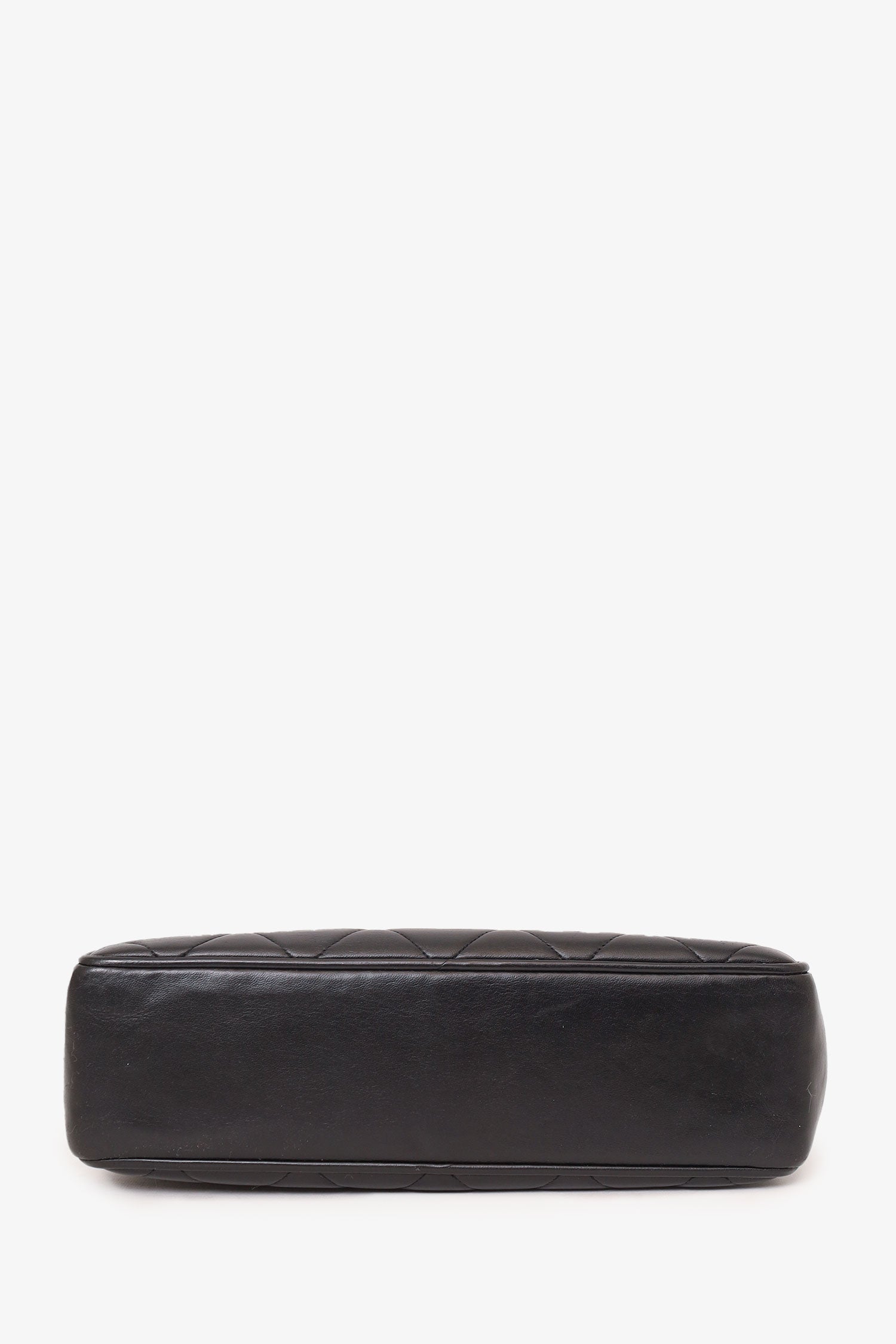 Chanel™ Vintage Black Quilted Lambskin CC Tote Bag