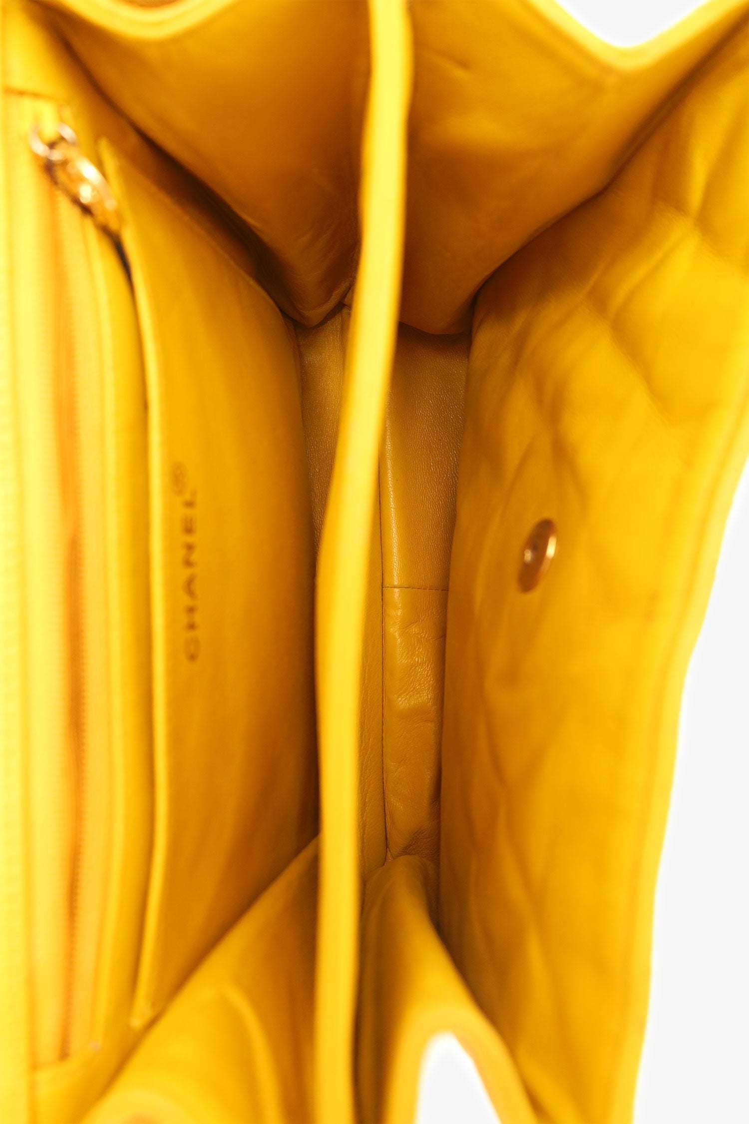 Chanel™ Yellow Caviar Leather CC Shoulder Bag