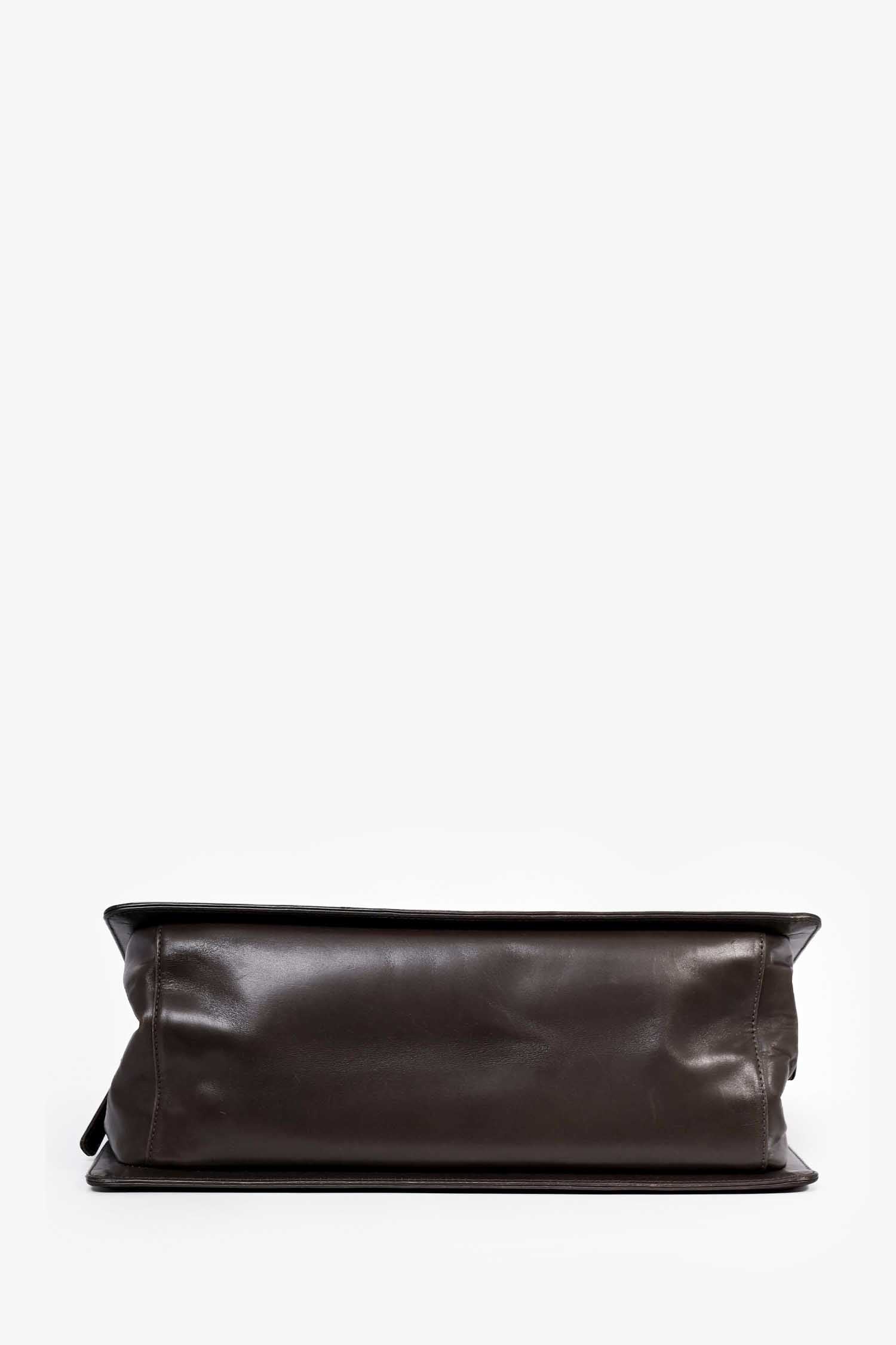 Chanel™ 2011 Grey Leather Reverso Boy Bag (As Is)