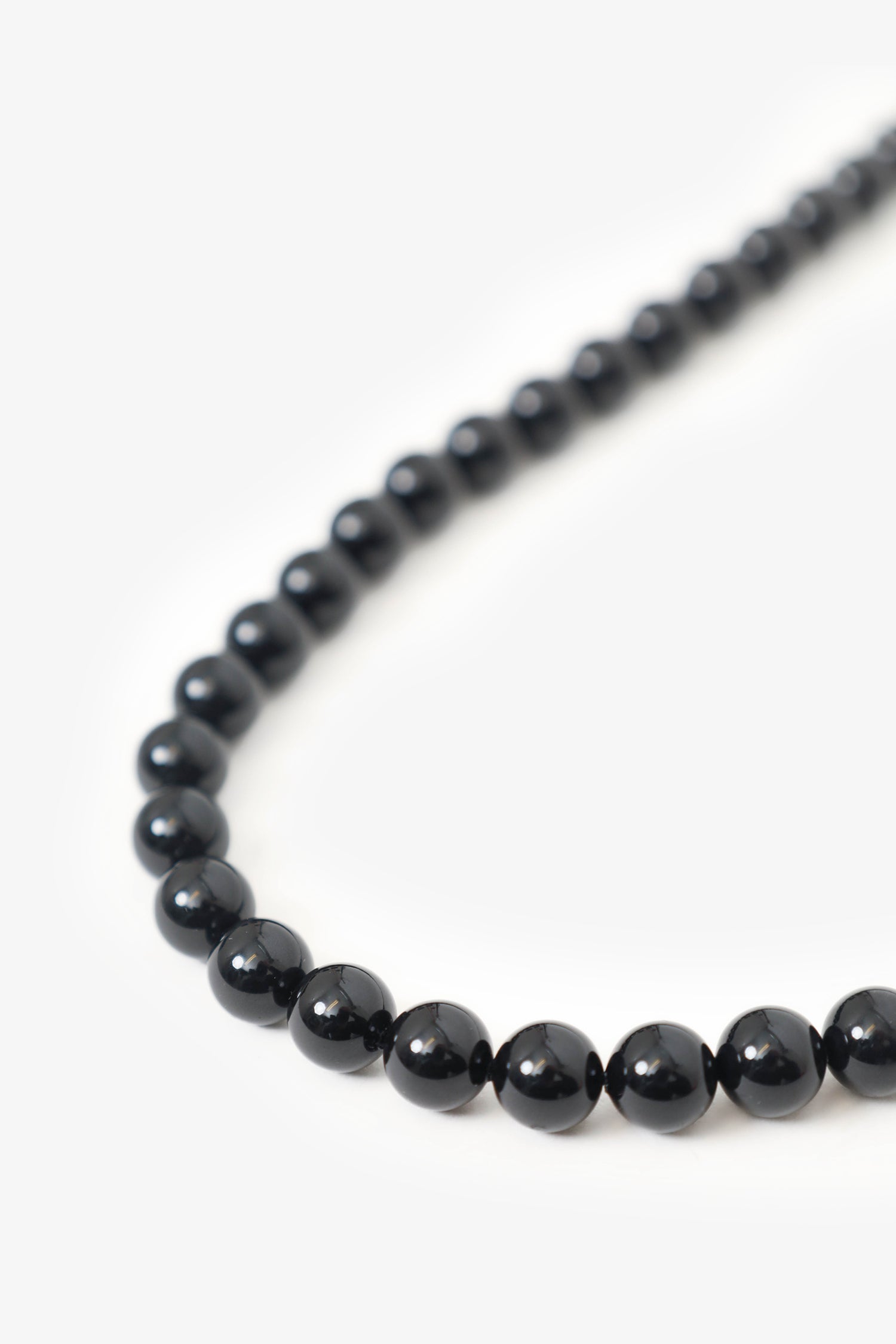 Chanel™ 16K Black Faux Pearls and Crystal Embellished Metal CC Long Necklace