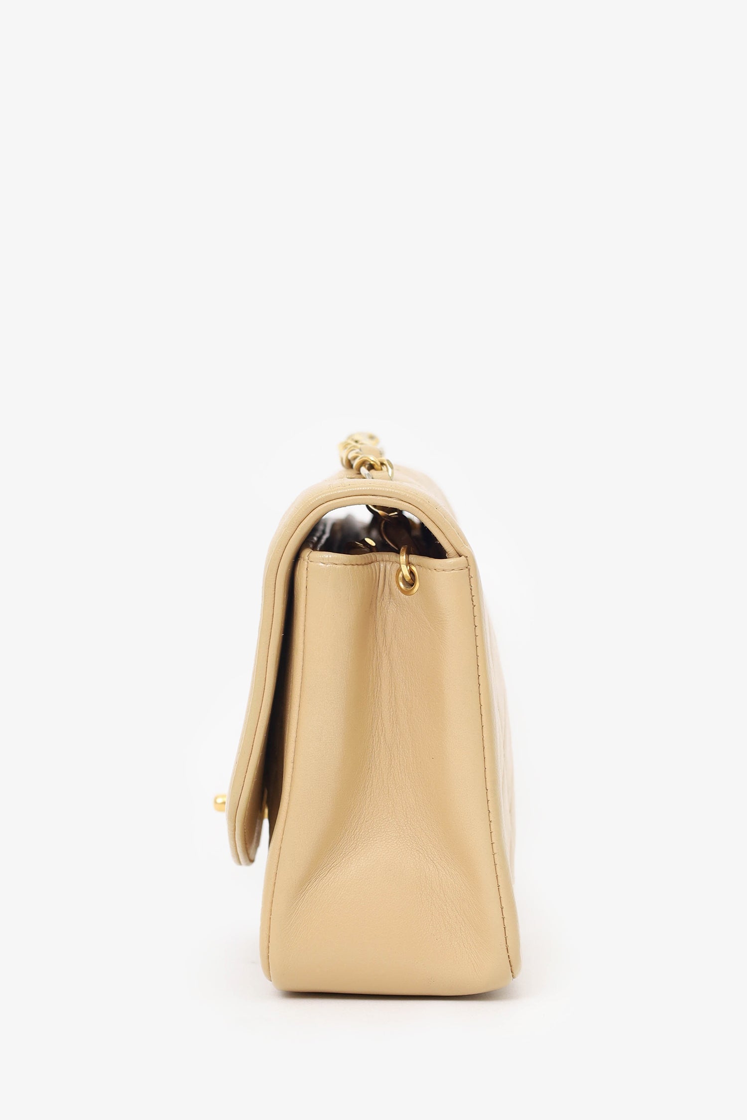 Chanel™ Beige Lambskin Small Diana Flap Bag