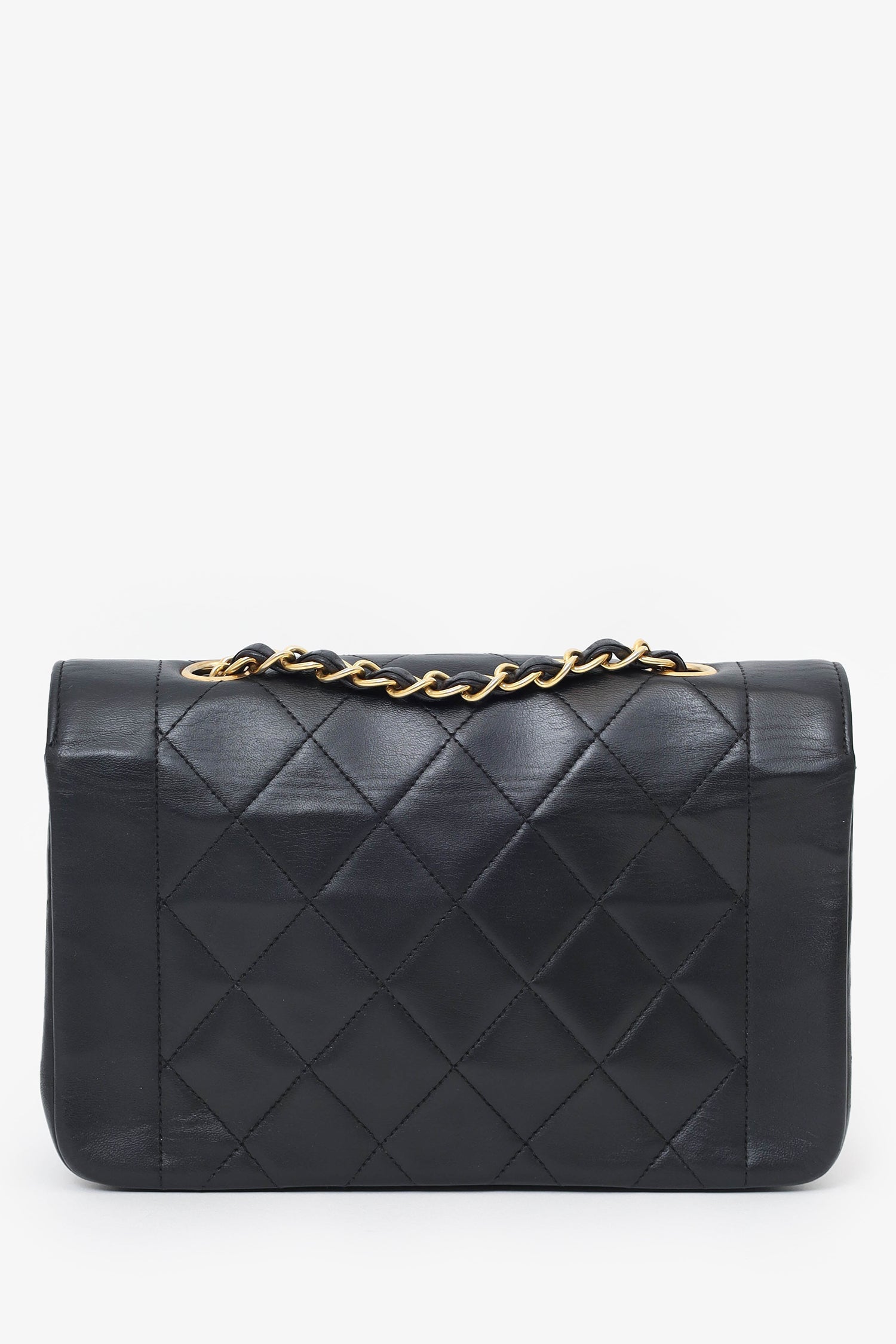 Chanel™ Black Lambskin Small Diana Flap Bag