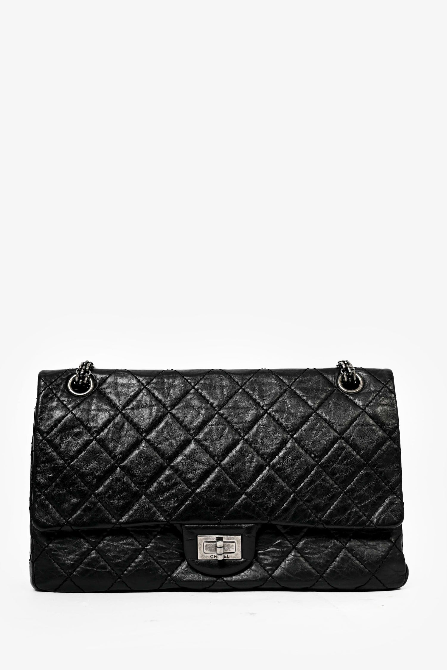 Chanel™ 2010 Black Lambskin Reissue 226 Shoulder Bag