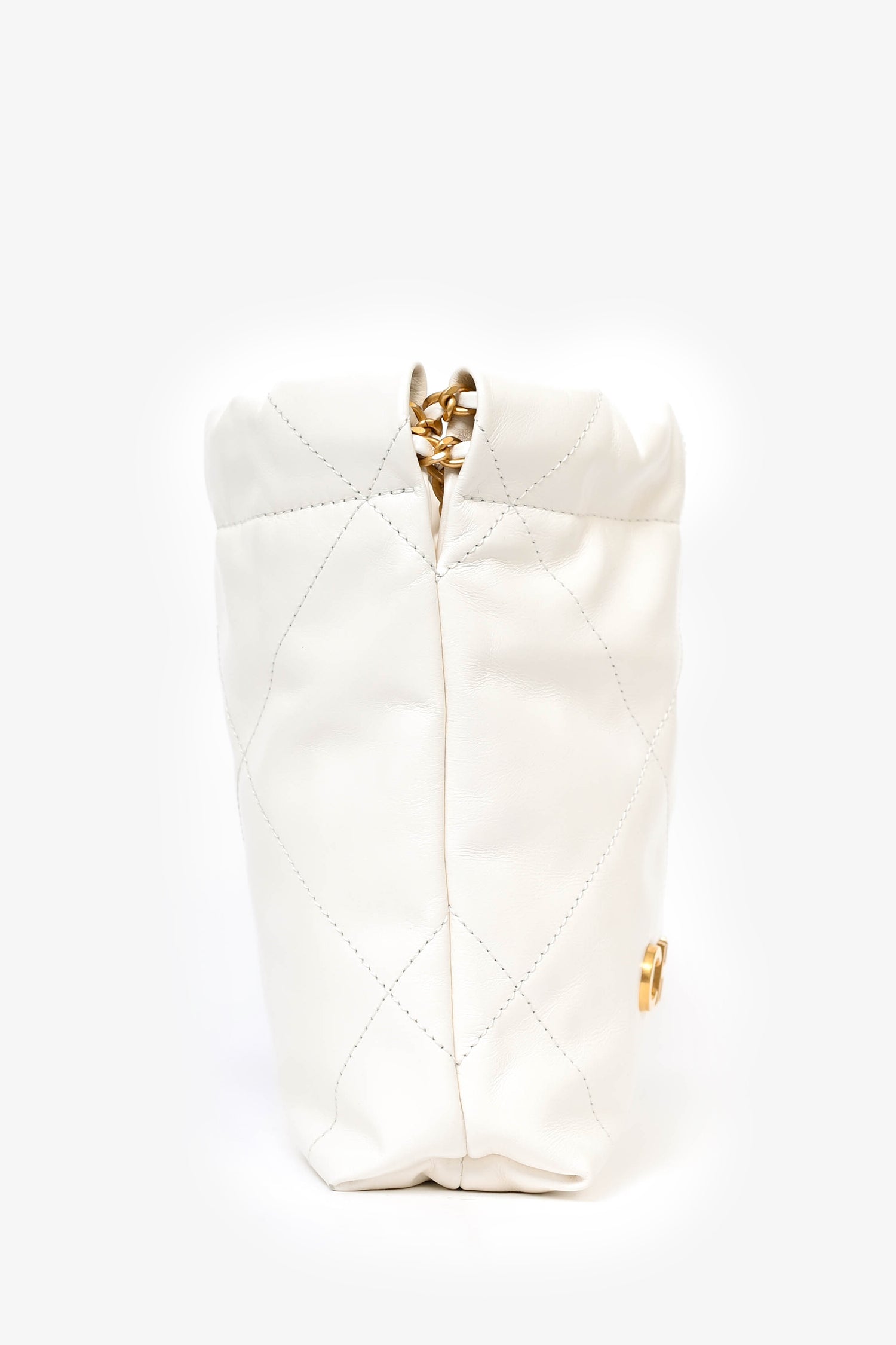 Chanel™ 22 White Lambskin Mini Hobo