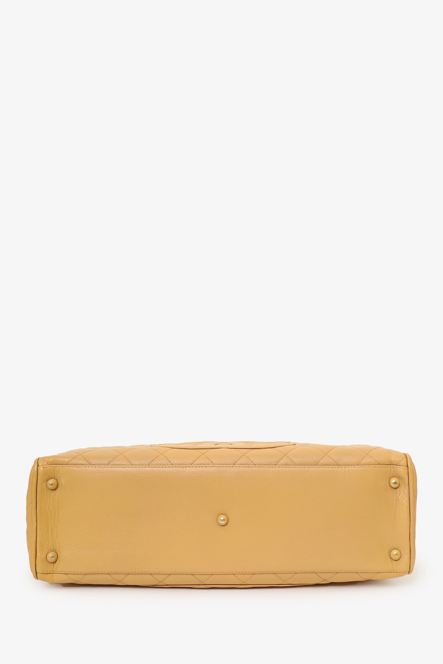 Chanel™ 2004-05 Beige Caviar Large Bowler Bag (As Is)