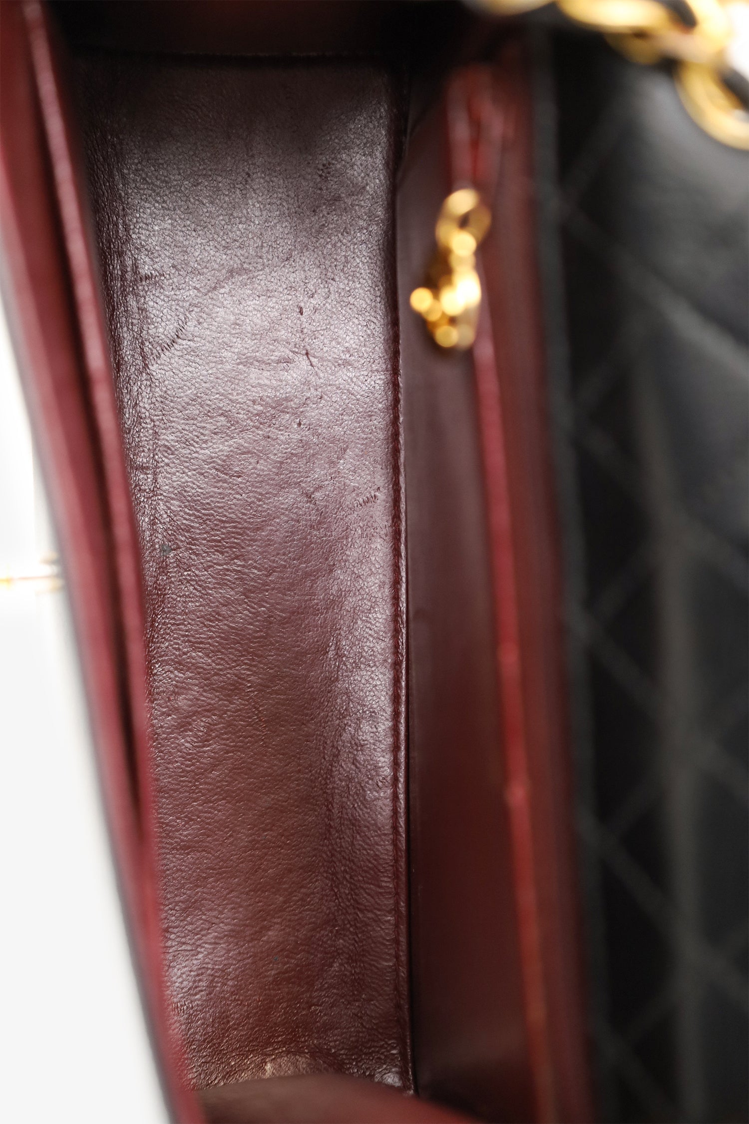 Chanel™ 1989-91 Black Lambskin Leather Trapezoid Flap Bag 'Refurbished'