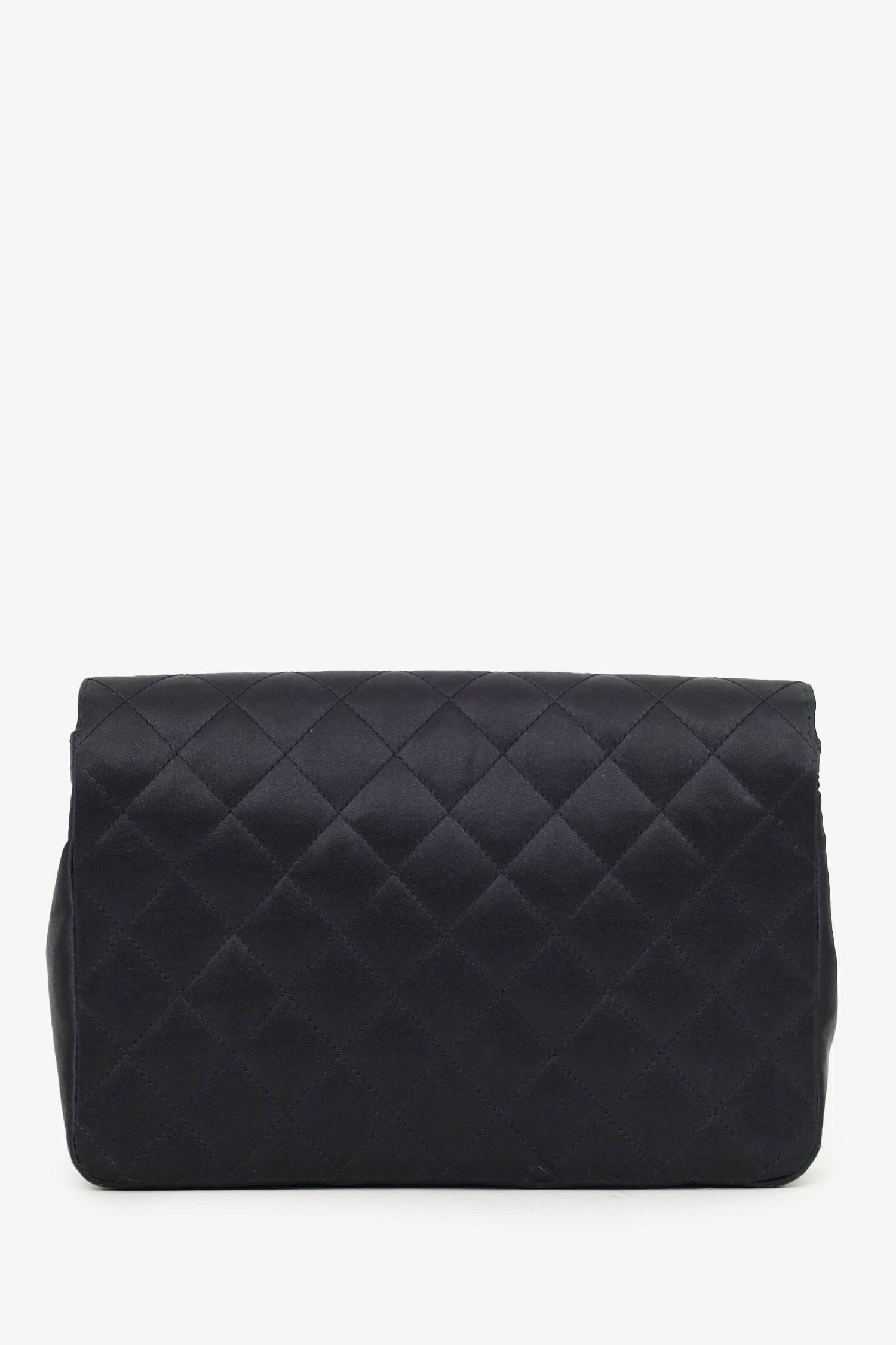 Chanel™ 1986-88 Black Satin Gripoix Pearl Jewel Evening Bag 'As Is'