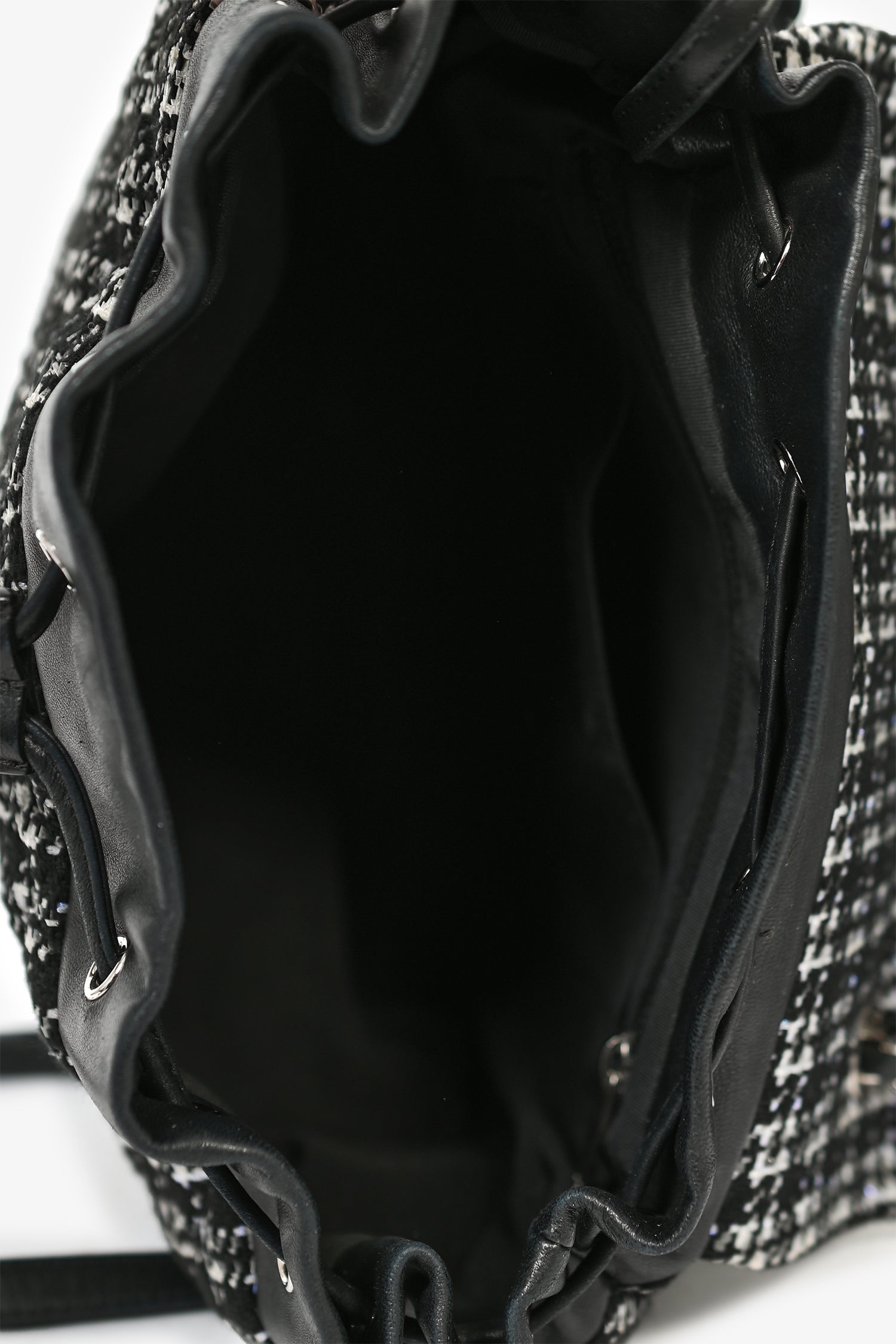 Chanel™ 2016 Black/Silver Tweed 'Urban Spirit' Backpack