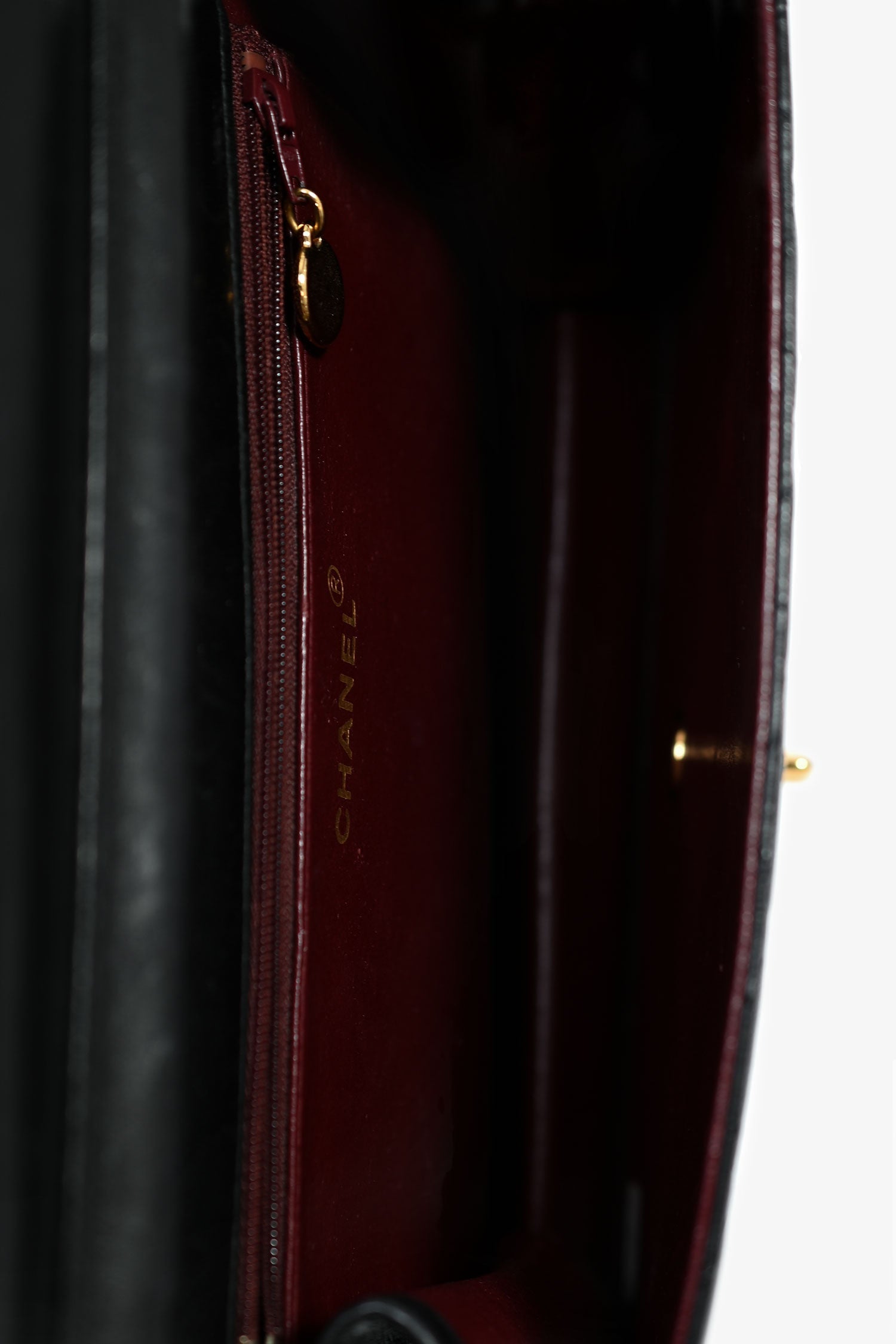 Chanel™ 1994 Black Lambskin Single Chain Flap Bag
