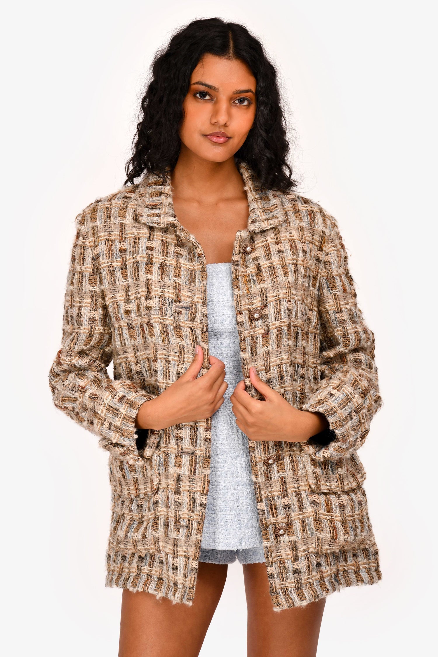Chanel™ 2016 Brown Wool Blazer Jacket Size 40