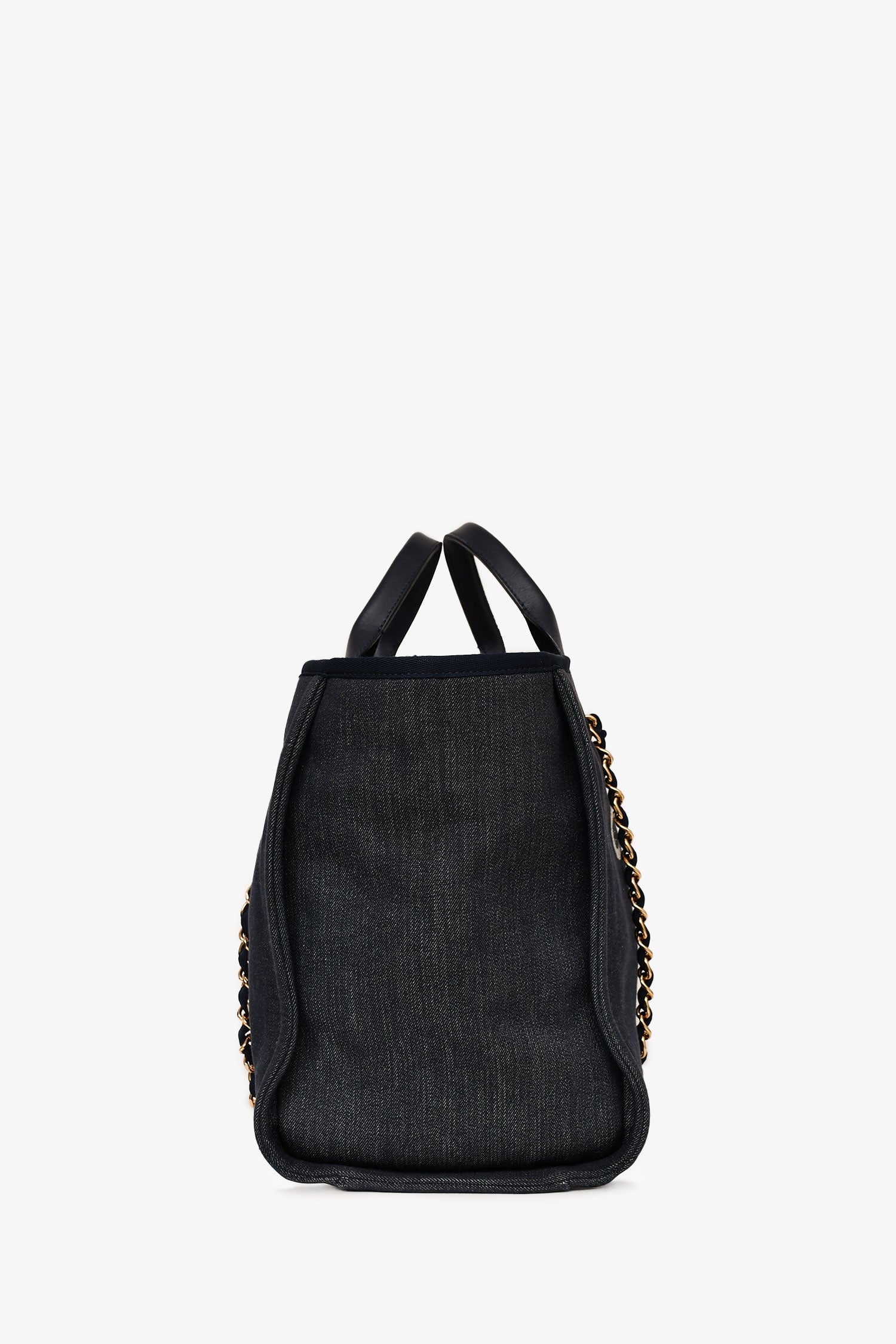 Chanel™ 2013-14 Navy Denim Deauville Tote (As Is)