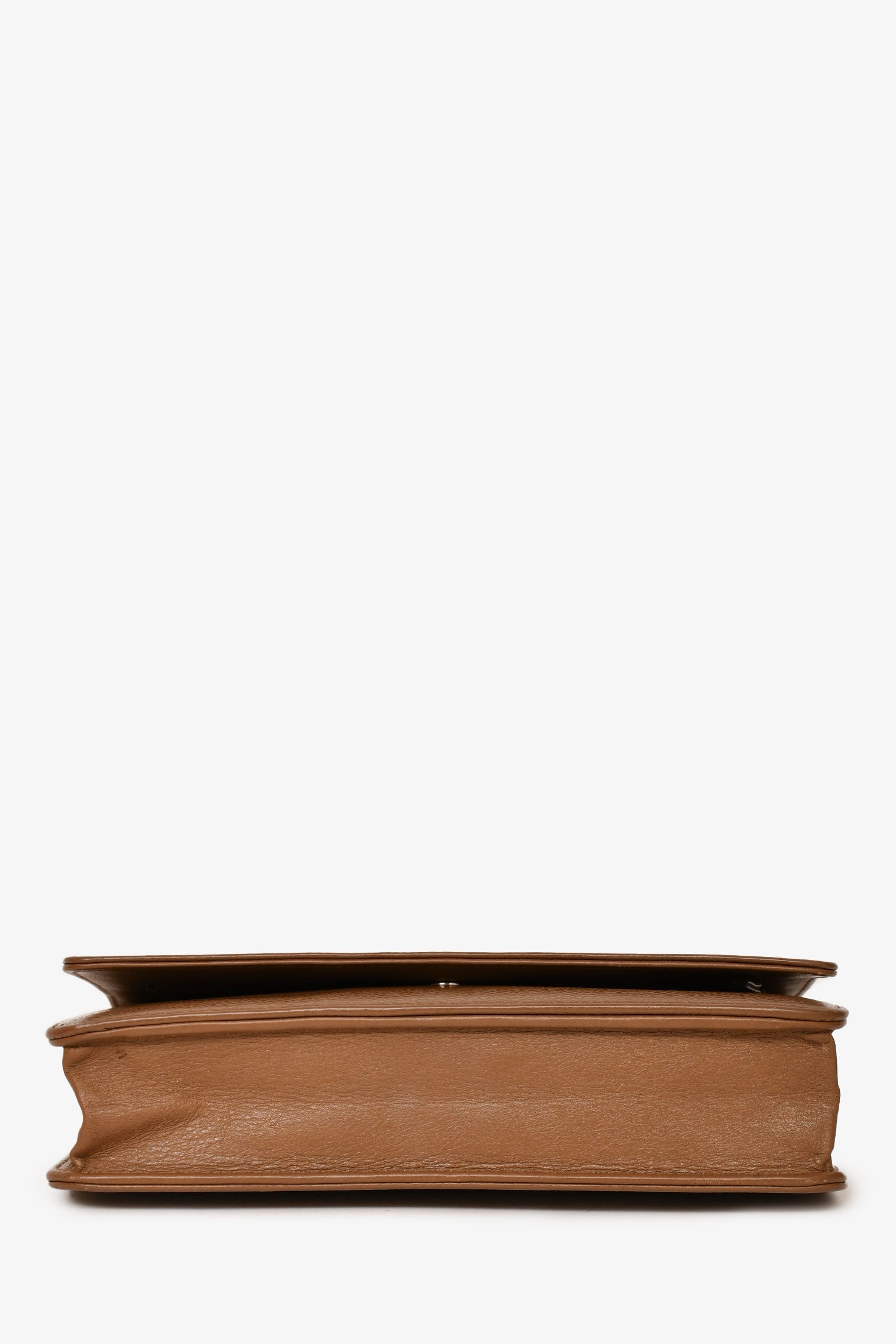 Chanel™ 2012-13 Brown Caviar Leather CC Logo Wallet On Chain