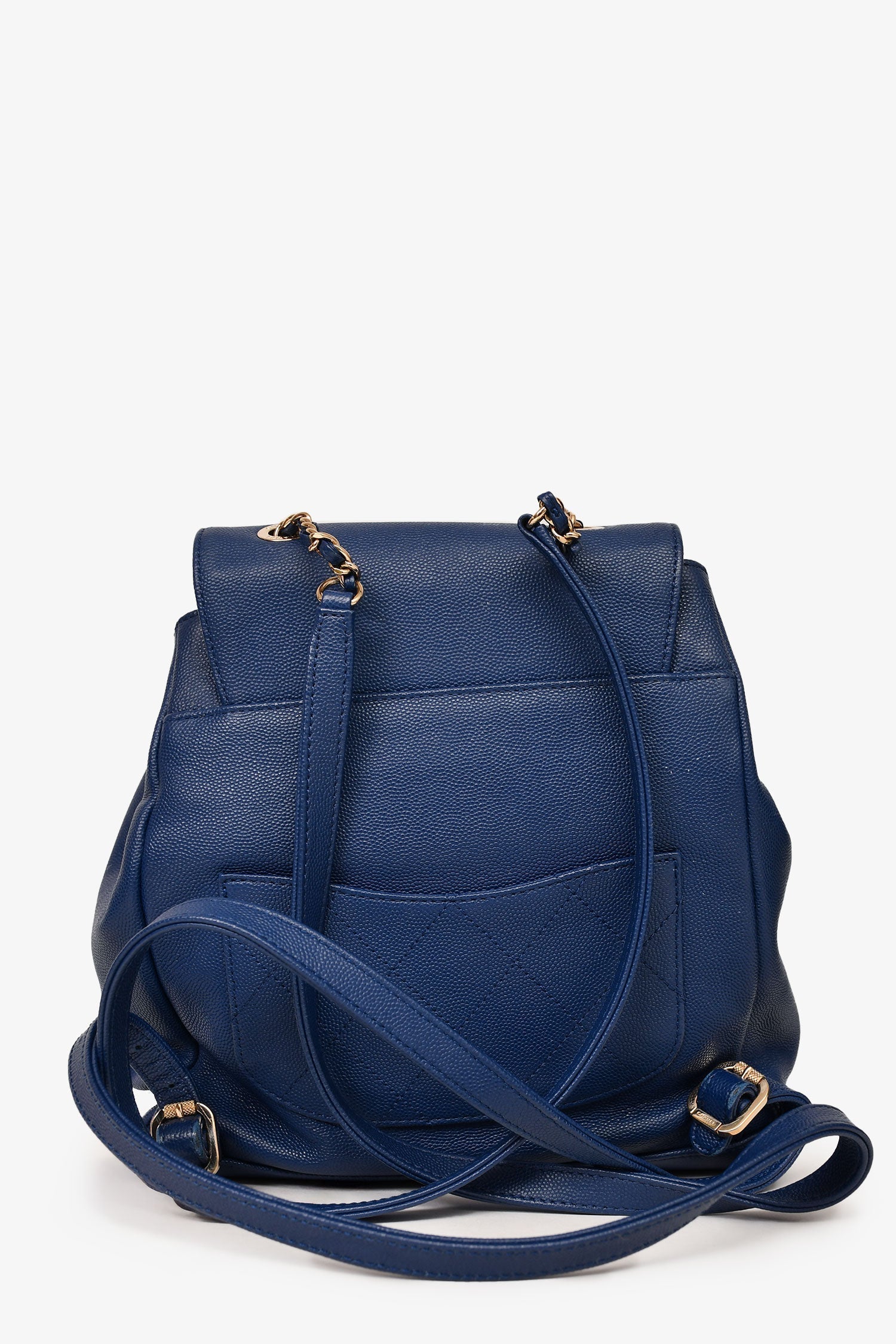 Chanel™ 2017 Blue Caviar Leather Business Affinity GHW Backpack