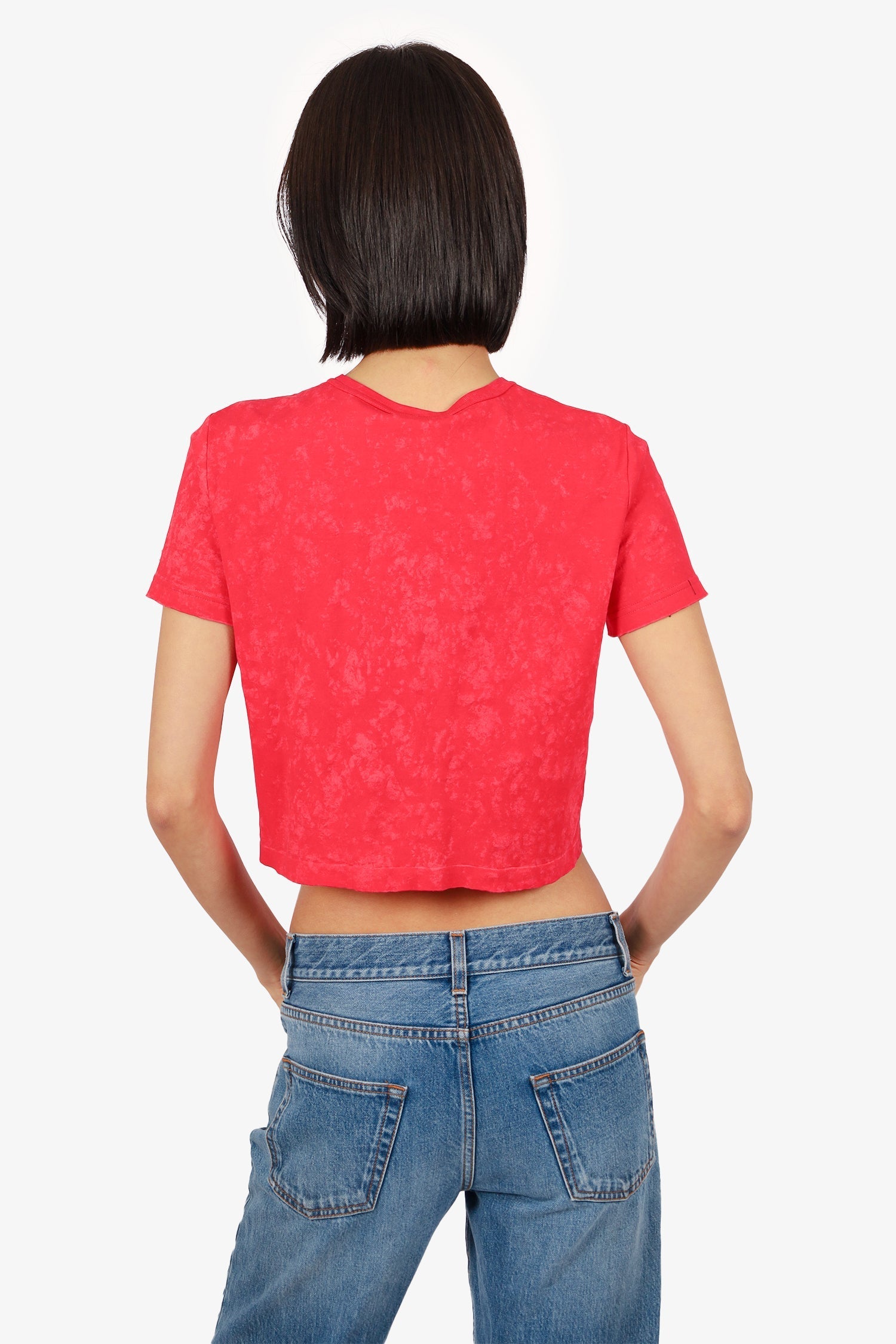 Chanel™ 2021 Red Rope Logo Cotton Wrap T-shirt Size 34/36