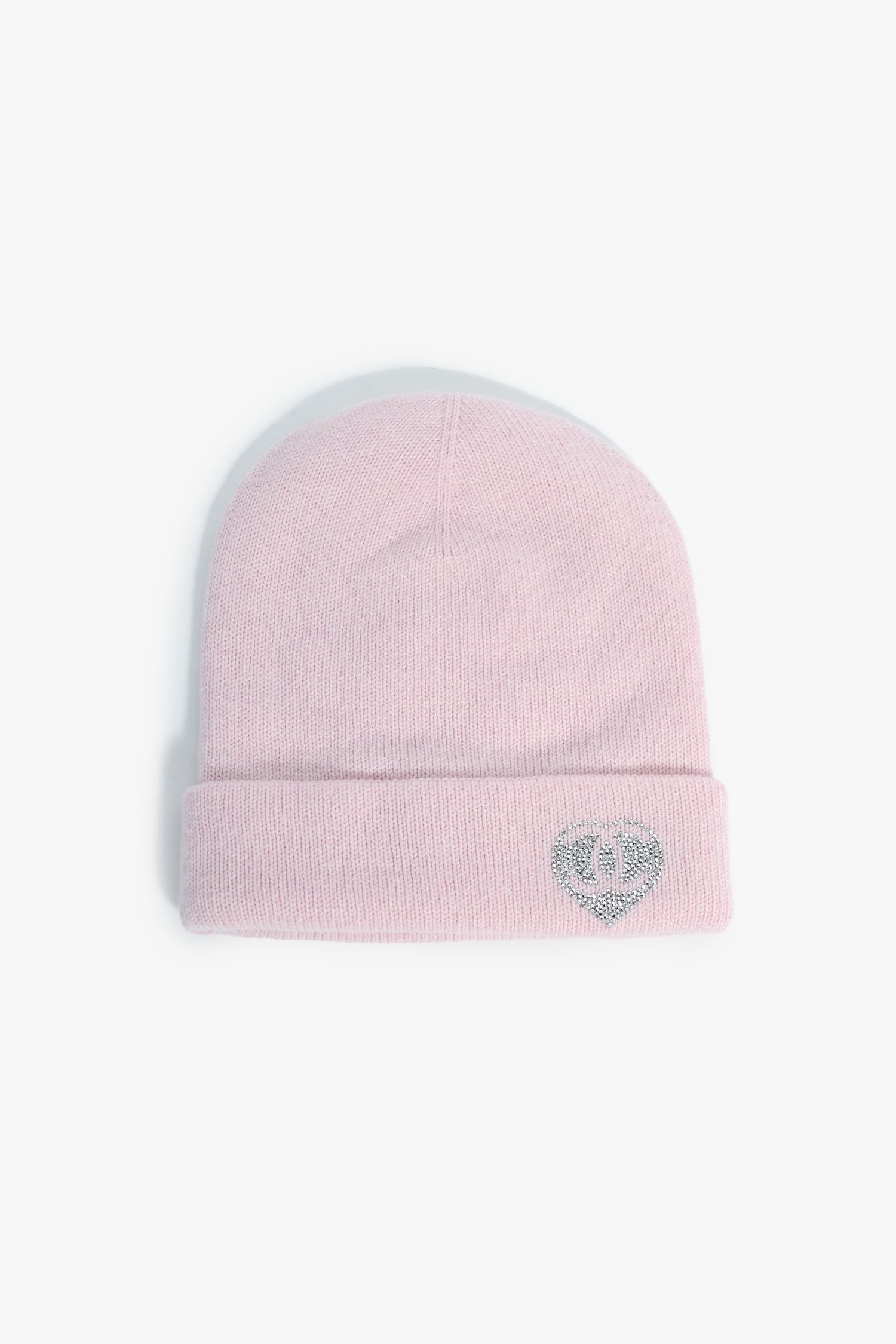 Chanel™ Light Pink Cashmere Beanie with Crystal CC