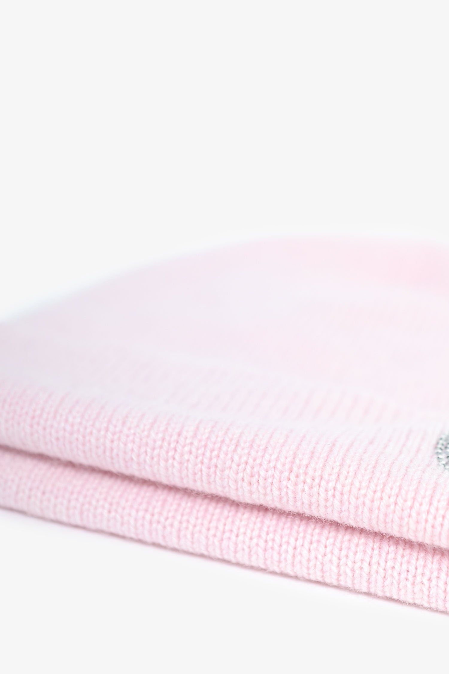 Chanel™ Light Pink Cashmere Beanie with Crystal CC