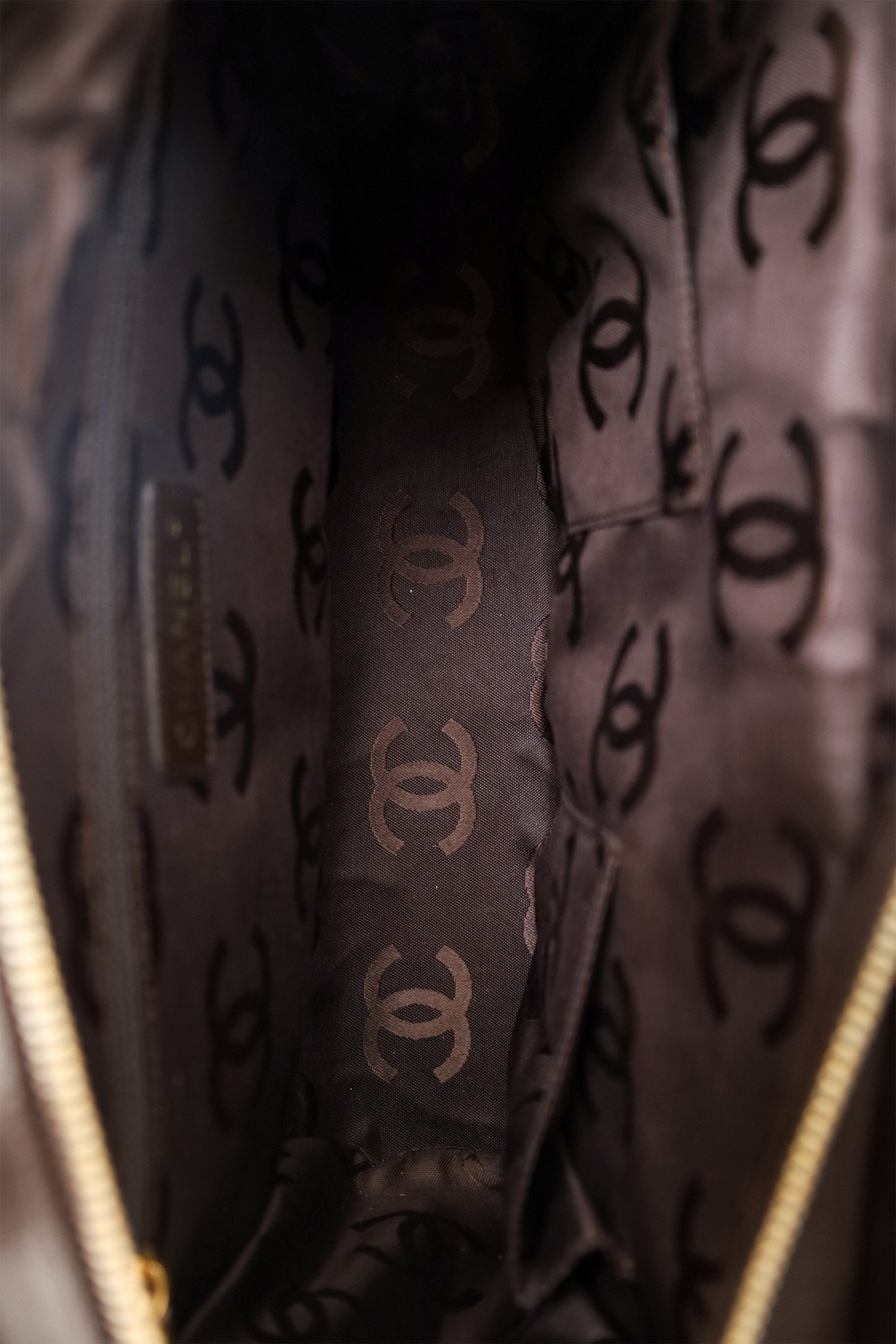 Chanel™ 2004-05 Brown Leather Wild Stitch Coco Mark Leather Tote Bag