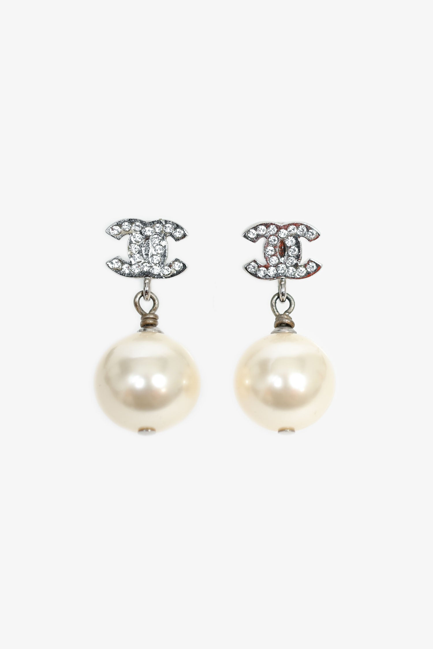 Chanel™ 2019 Pearl/Crystal Drop Earrings