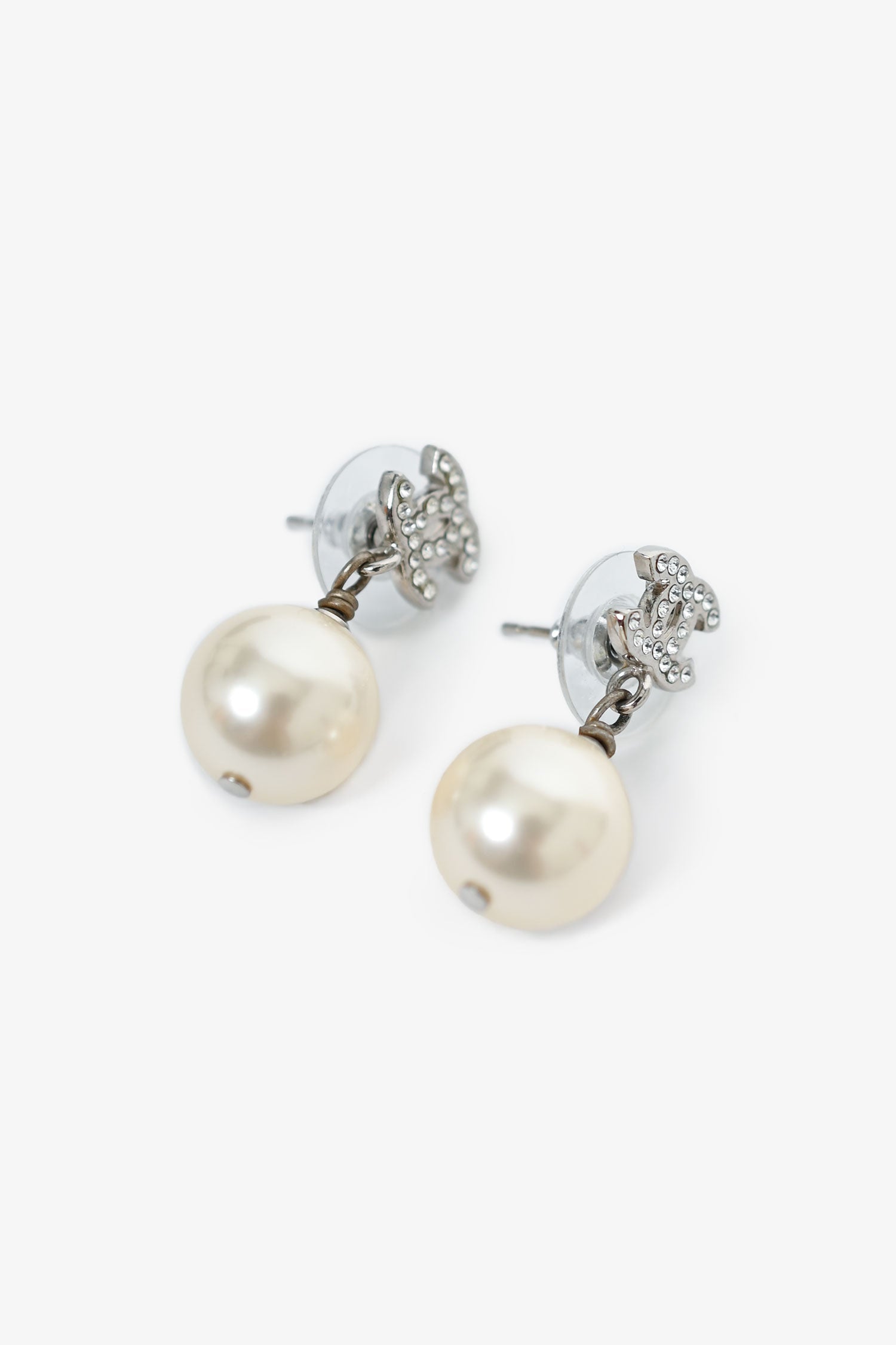 Chanel™ 2019 Pearl/Crystal Drop Earrings