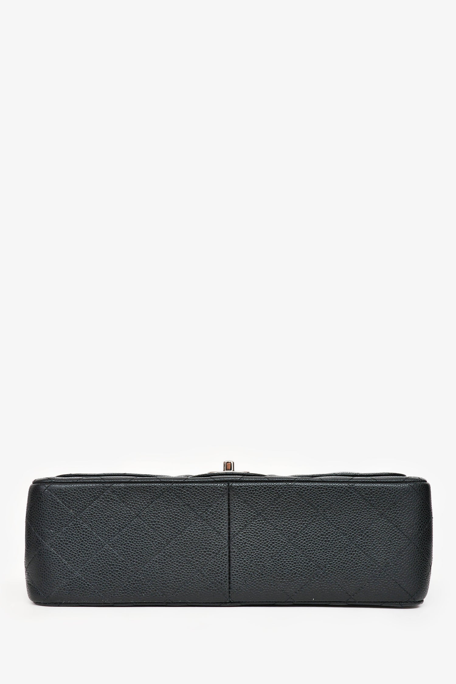 Chanel™ 2014 Black Caviar Leather Jumbo Double Flap