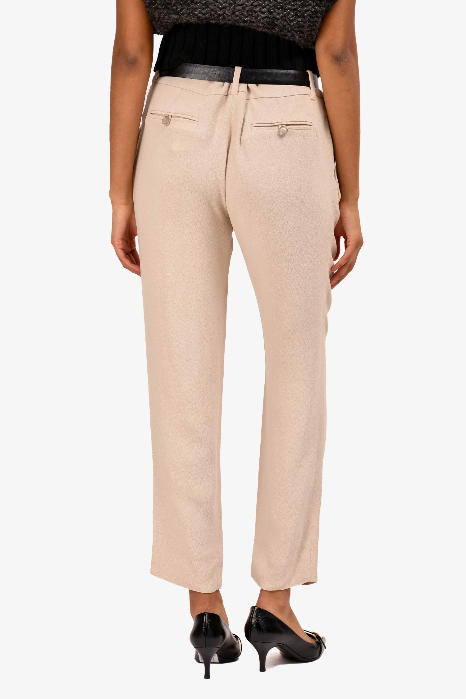 Gucci 2013 Beige Crop Legged Pants Size 44