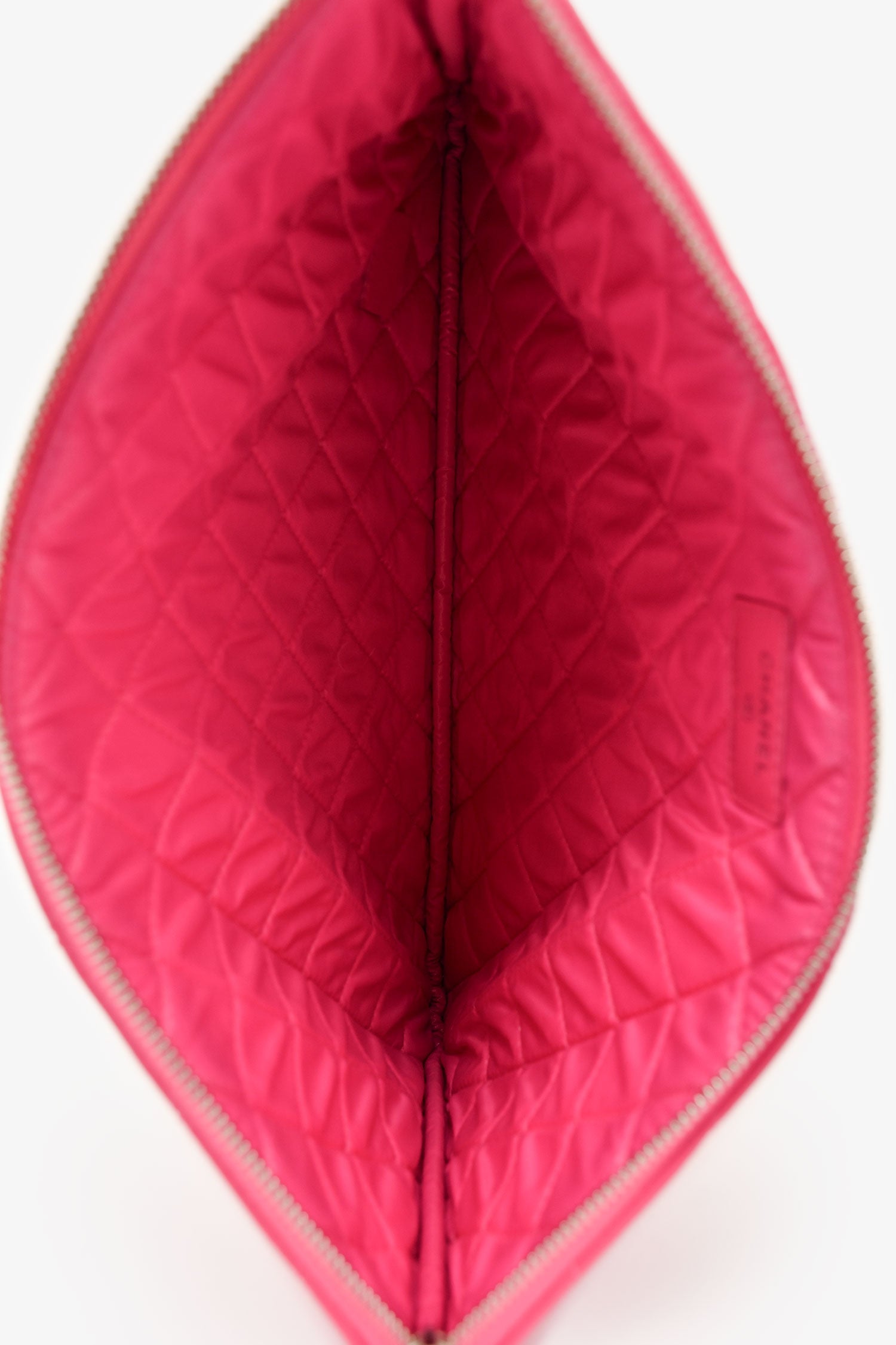 Chanel™ 2015-16 Pink Quilted Leather Medium Zip O Case