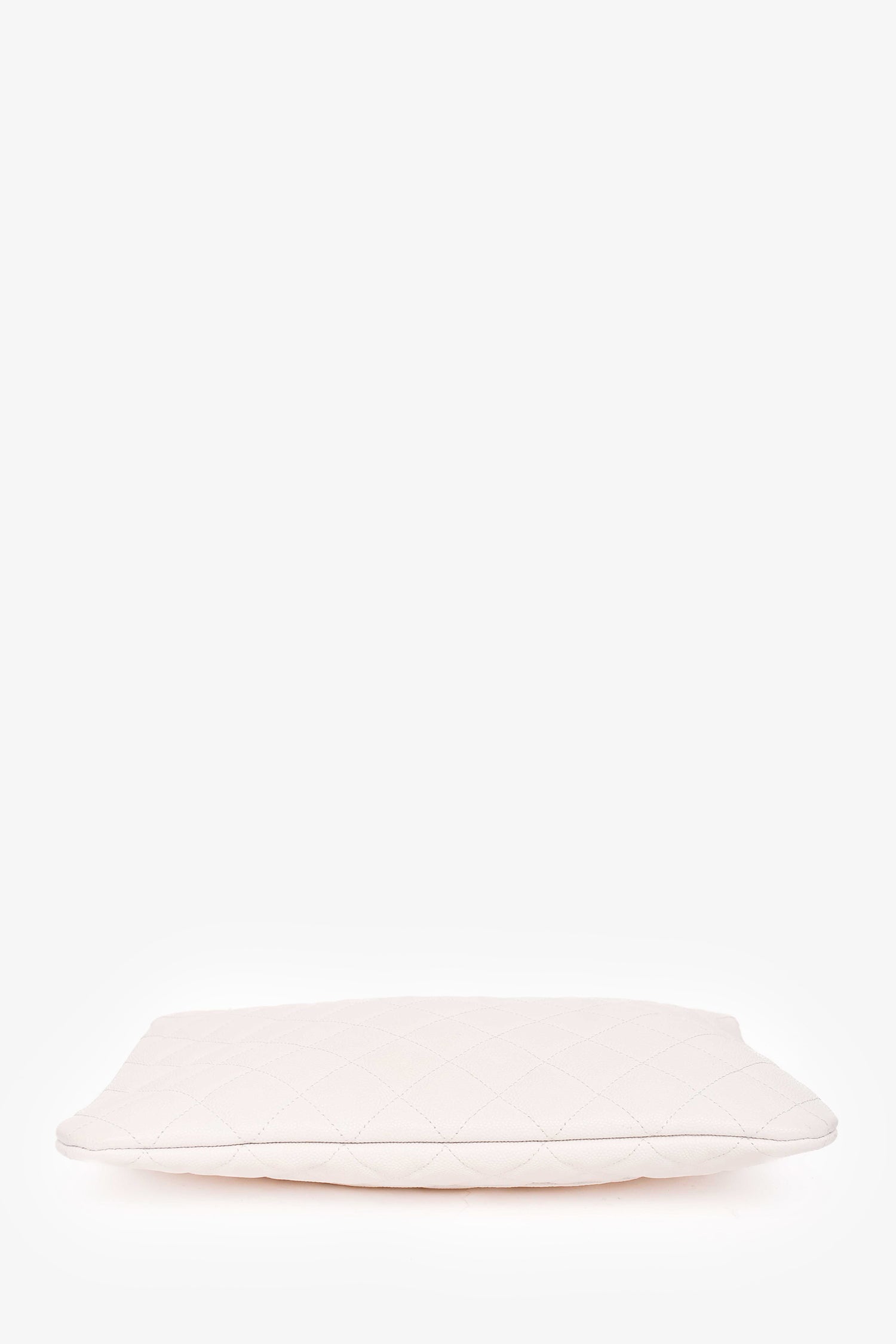 Chanel™ 2023 White Caviar Medium Classic Zipped Pouch