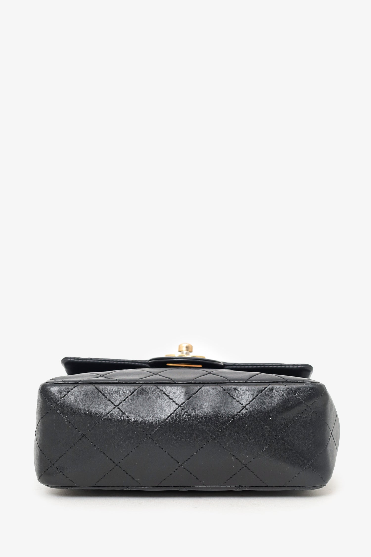 Chanel™ 2003-04 Black Lambskin Mini Square Flap Bag