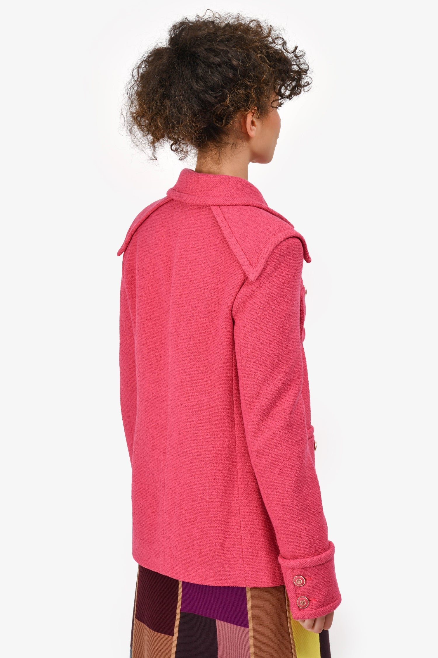 Chanel™ 2020 Pink 4 Pocket Tweed Jacket Size 38