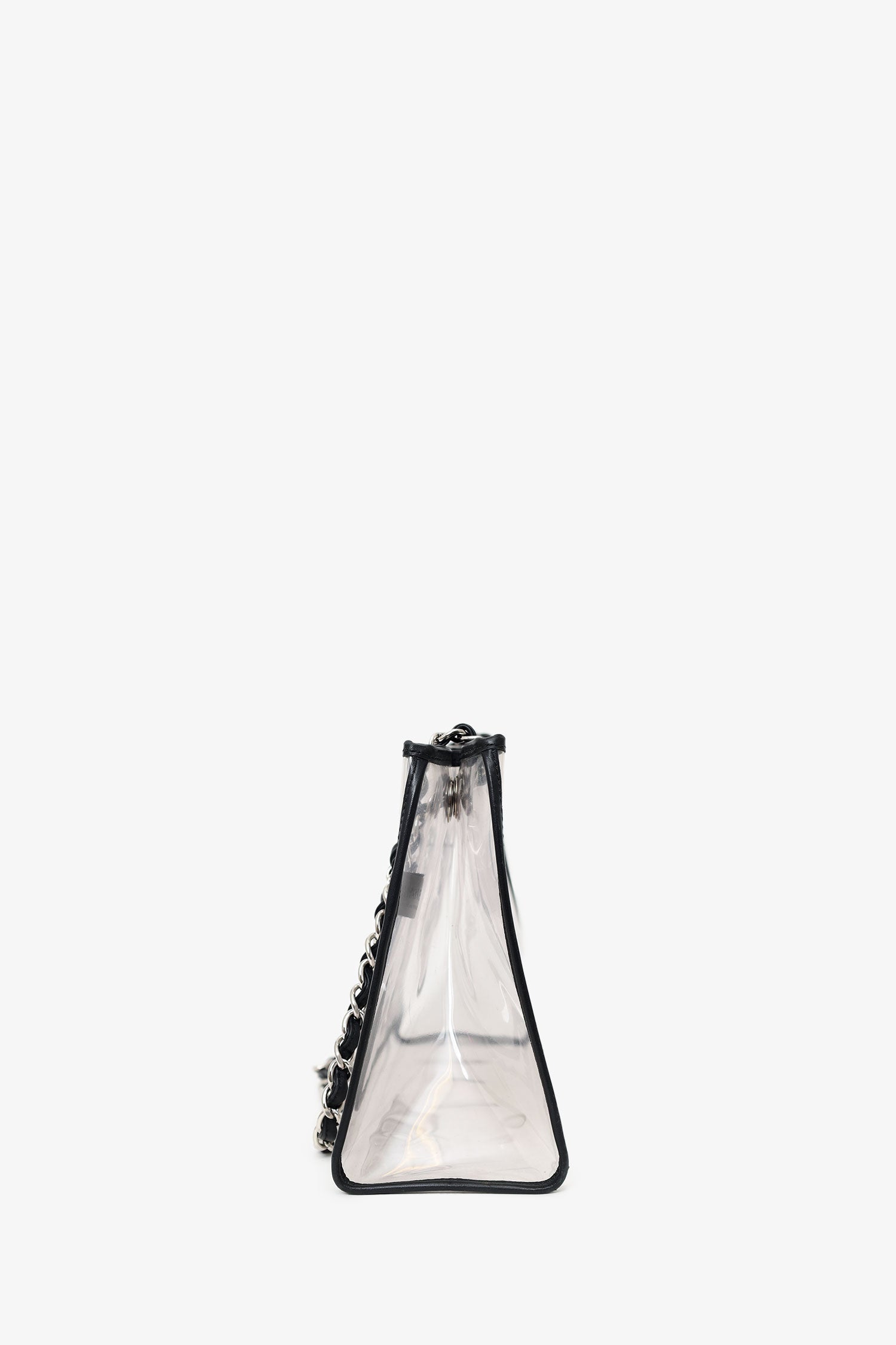 Chanel™ 2006-08 Black PVC Leather Trimmed CC Tote (As Is)