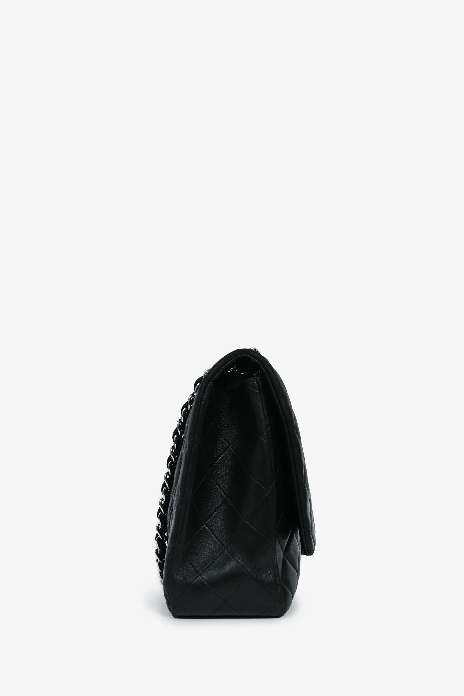 Chanel™ 2011 Black Lambskin Classic Single Maxi Flap Bag