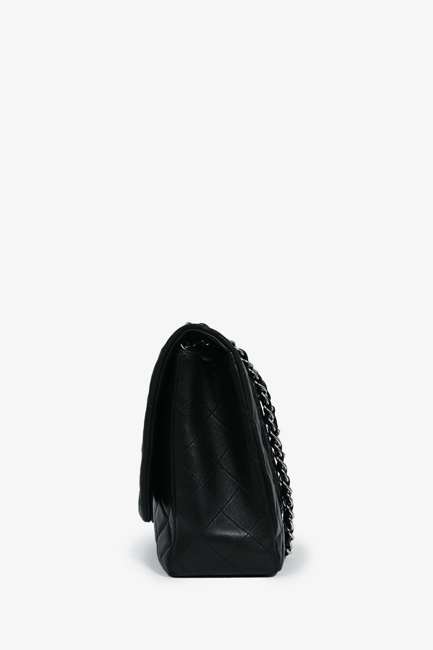 Chanel™ 2011 Black Lambskin Classic Single Maxi Flap Bag