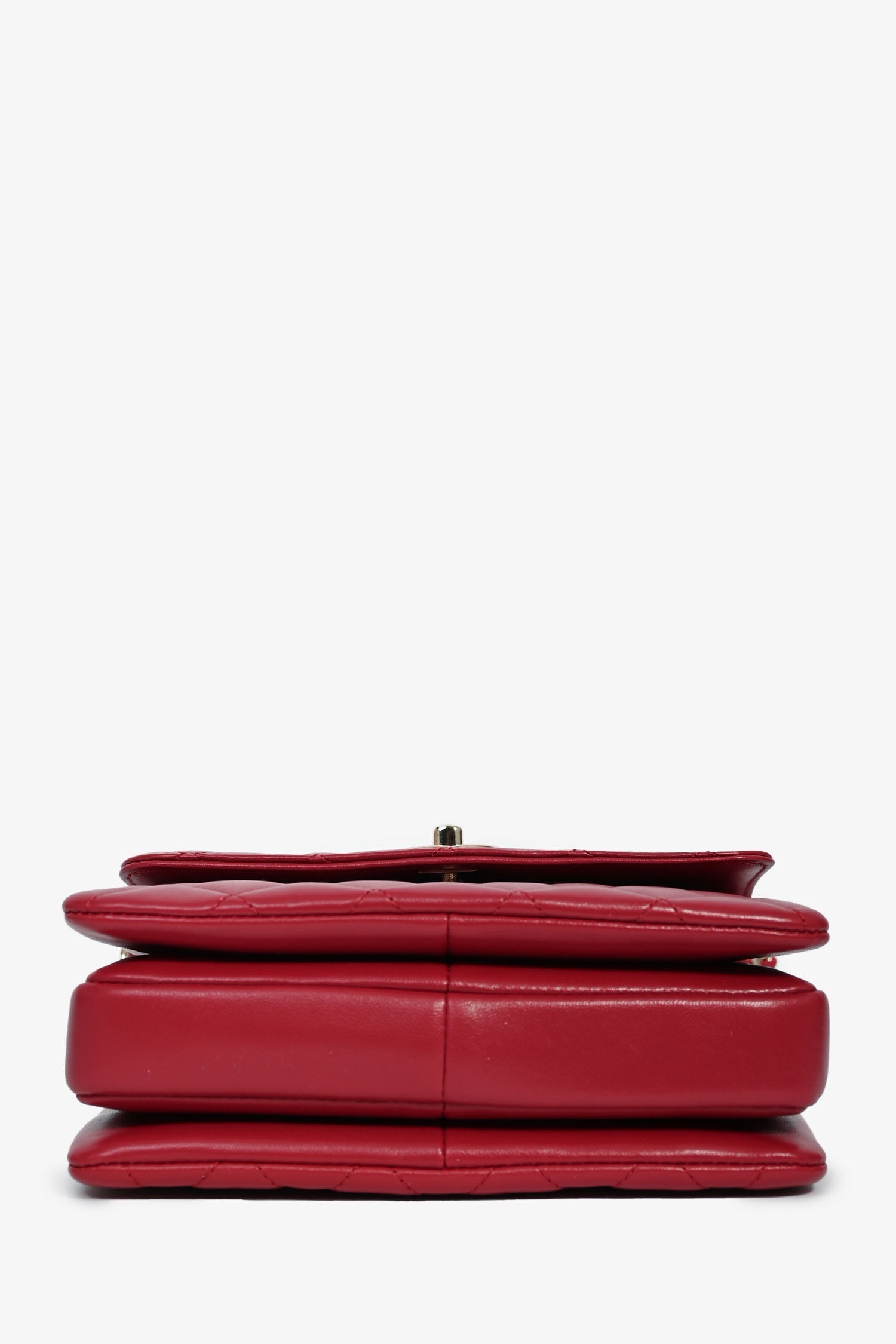 Chanel™ Magenta Leather Trendy CC Small Top Handle