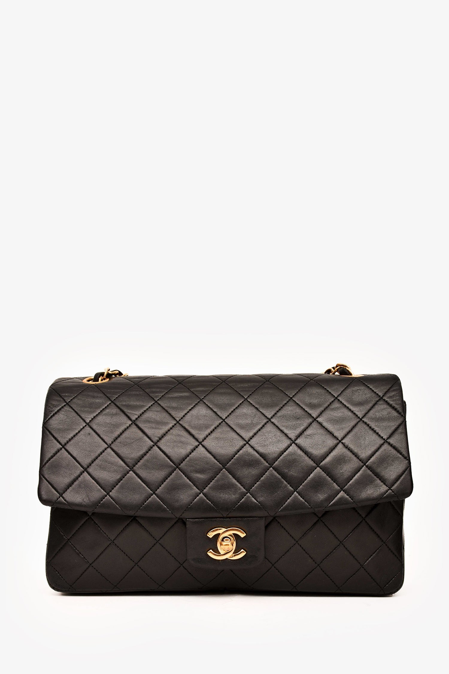 Chanel™ 1989-1991 Black Lambskin Classic Flap Bag