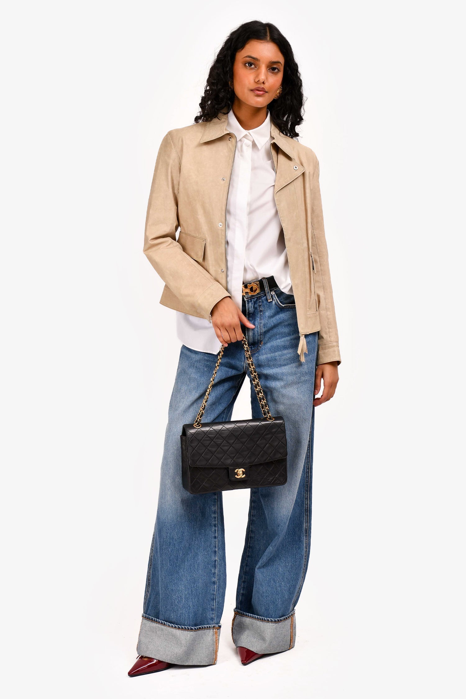 Chanel™ 1989-1991 Black Lambskin Classic Flap Bag