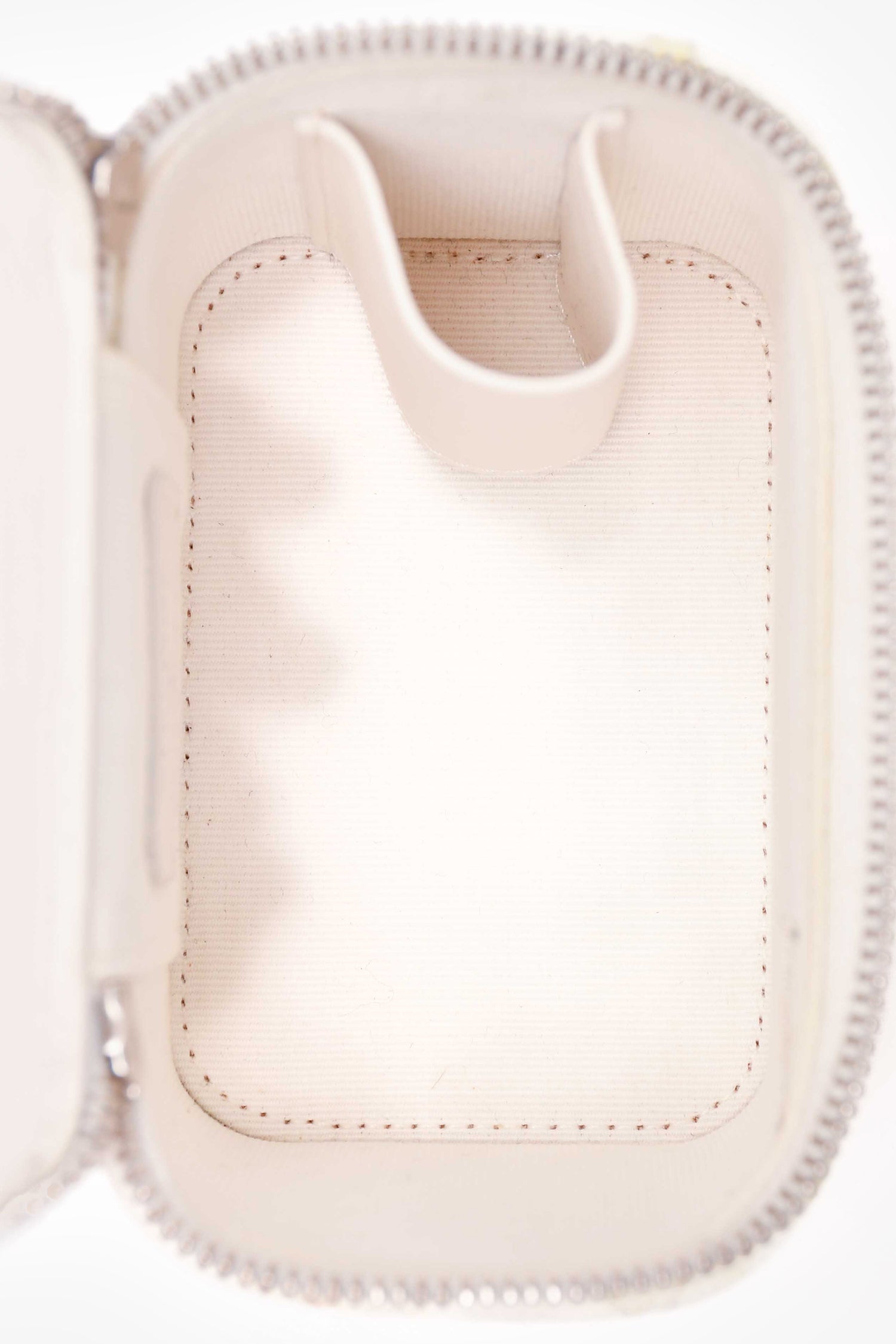 Chanel™ 2022 White Caviar Leather Mini Vanity Case (As Is)