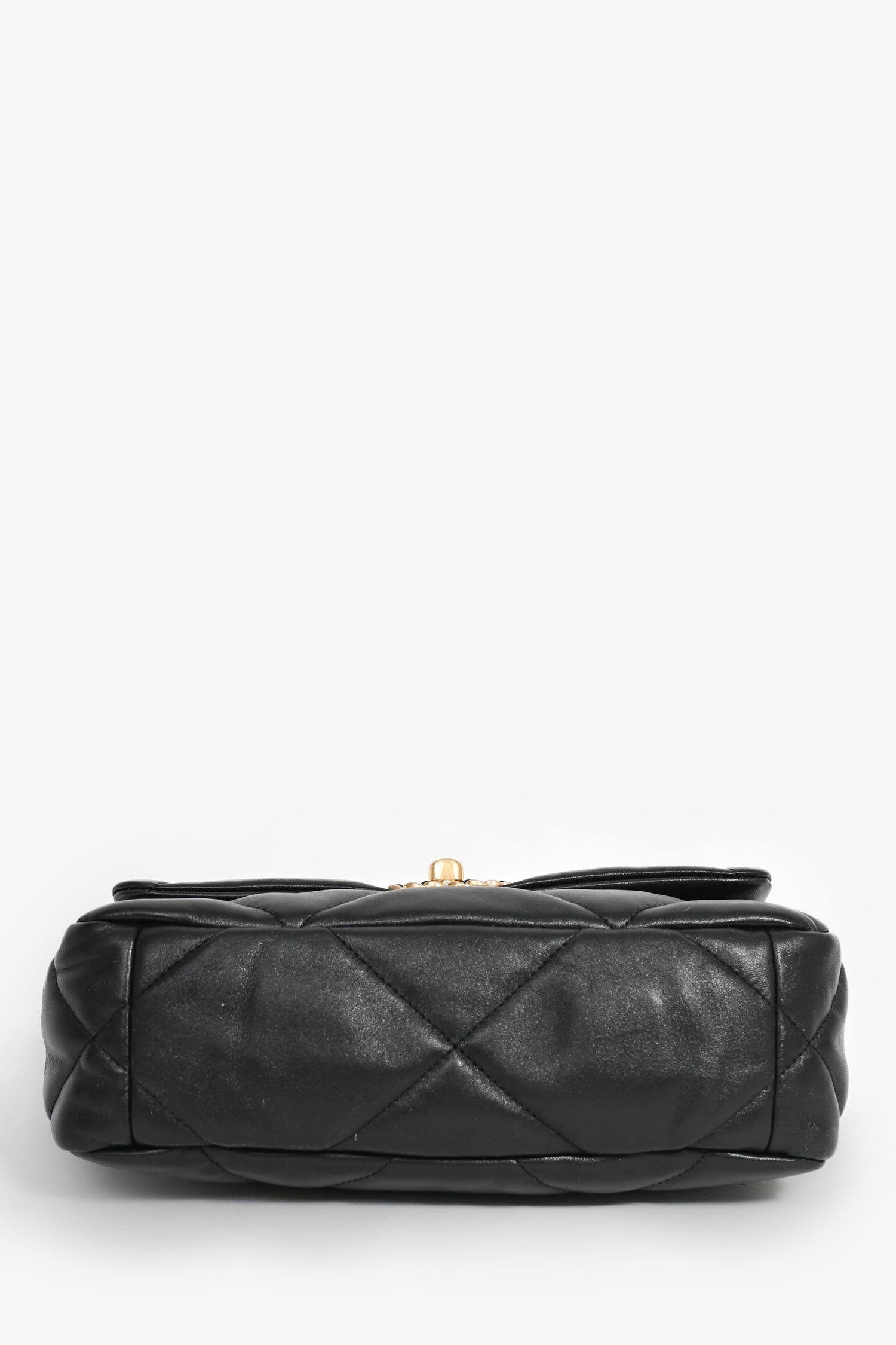 Chanel™ Black Quilted Lambskin Medium 19 Chain Bag