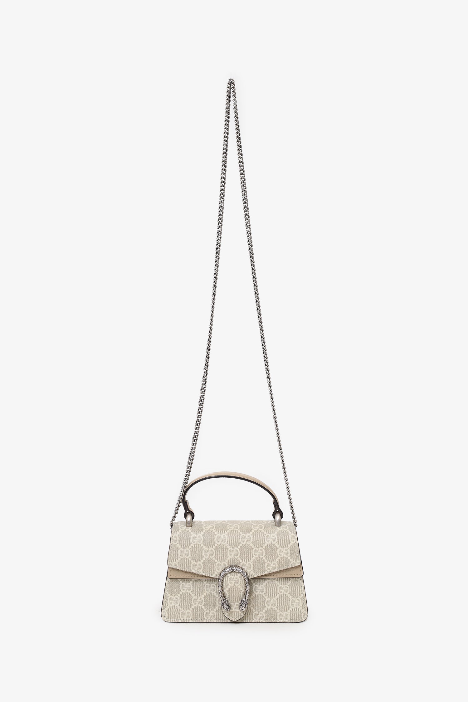 Gucci Beige GG Monogram Mini Dionysus Top Handle