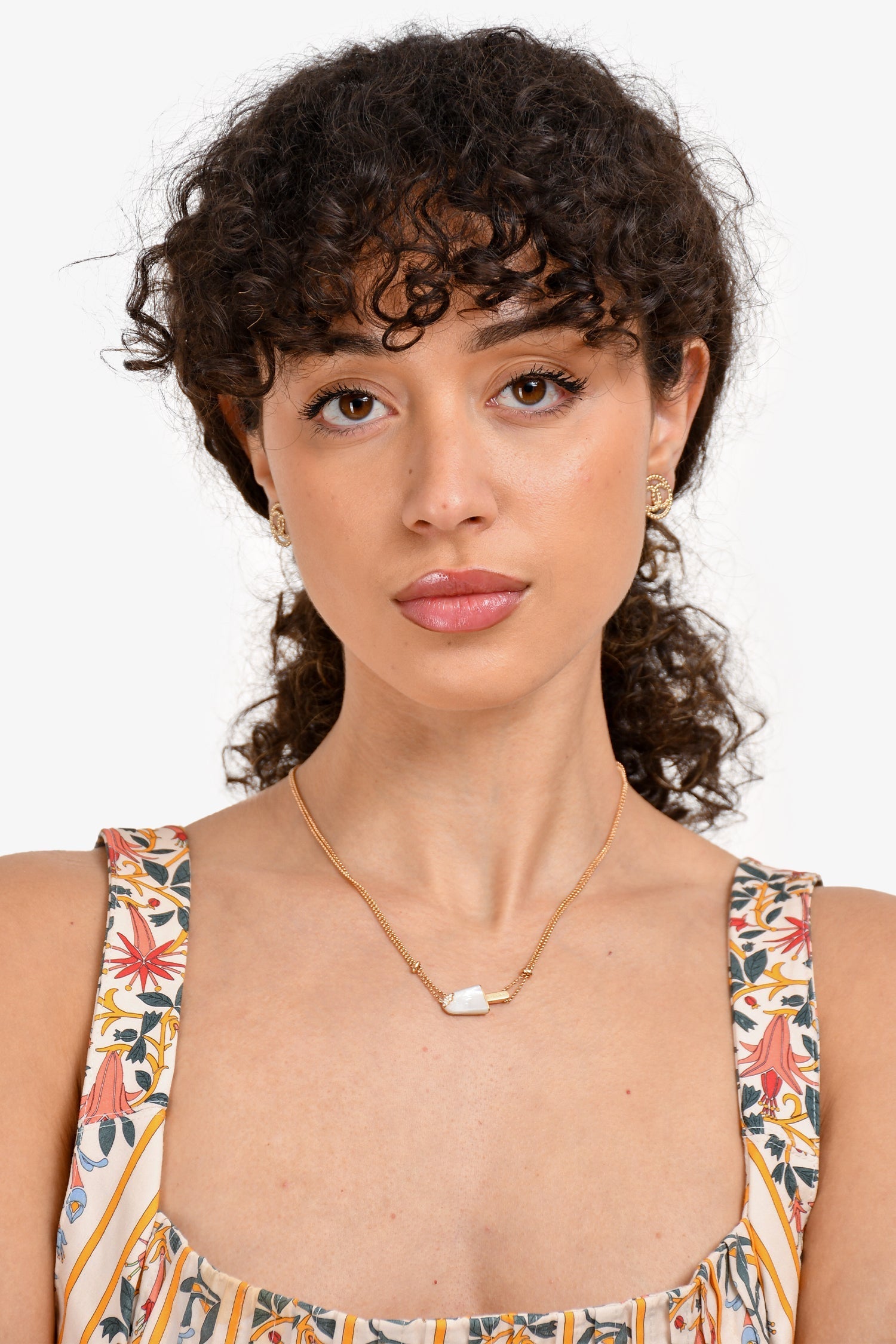 Chanel™ Gold Tone Circled CC Earrings